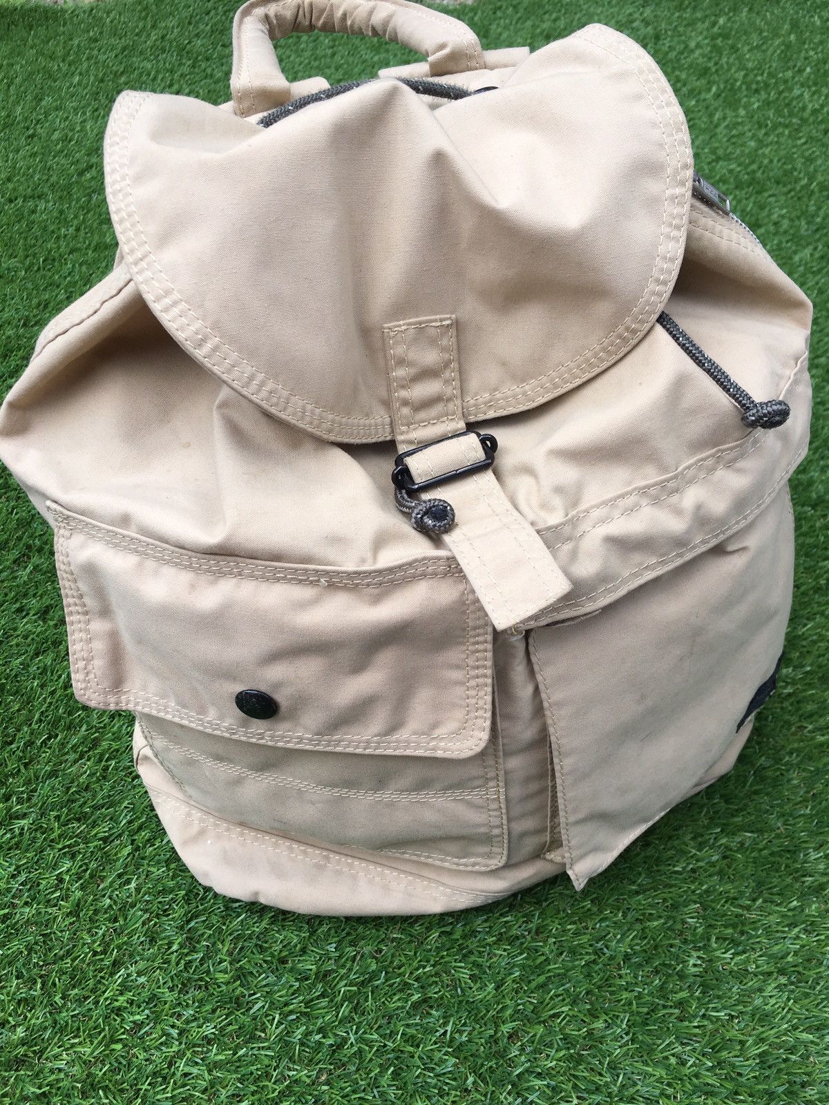 Porter Porter Canvas Brown Backpack Size ONE SIZE - 2 Thumbnail