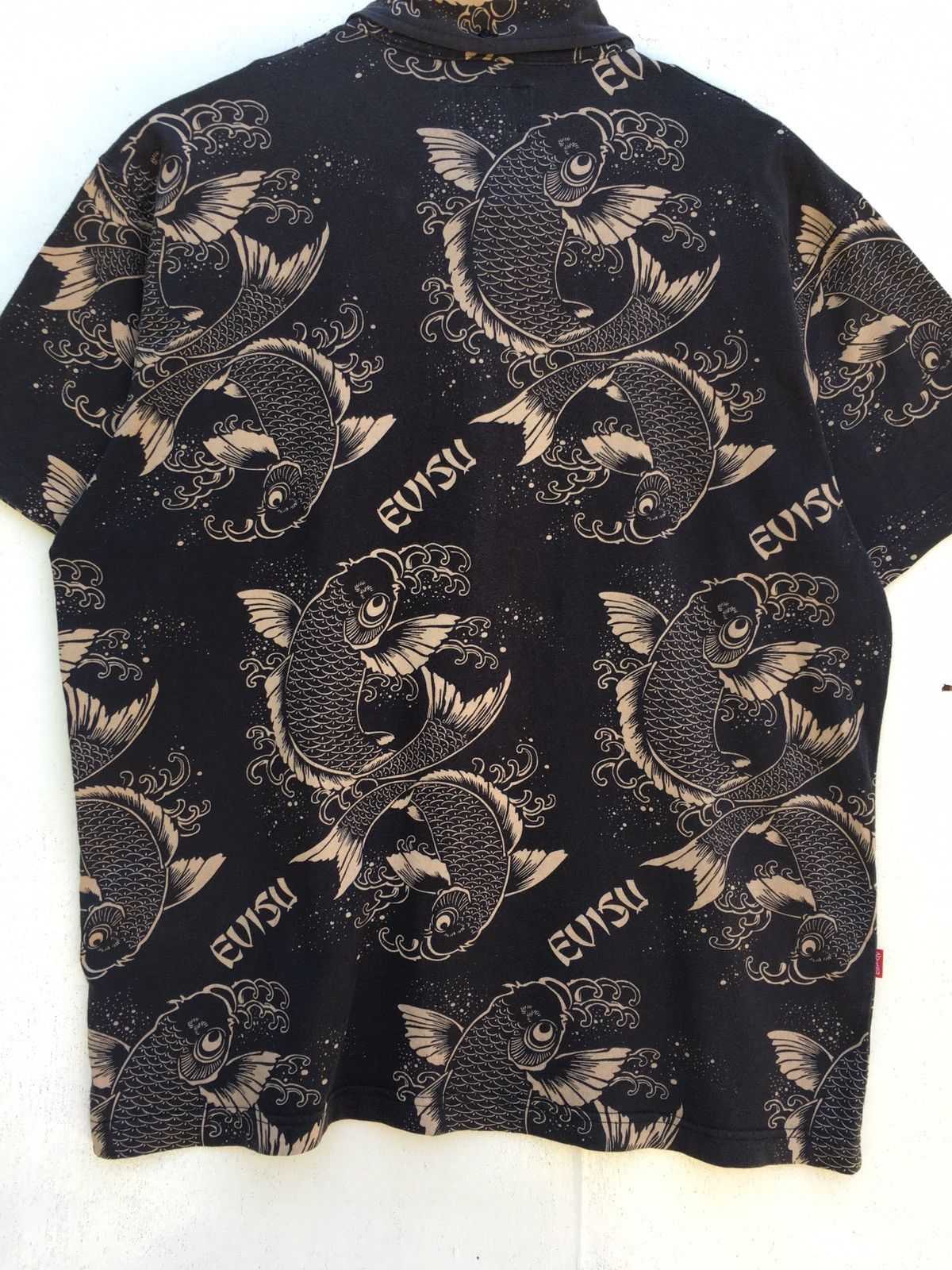 Evisu Vintage Evisu Full Print Koi Fish Buttons Shirt Size US M / EU 48-50 / 2 - 18 Thumbnail