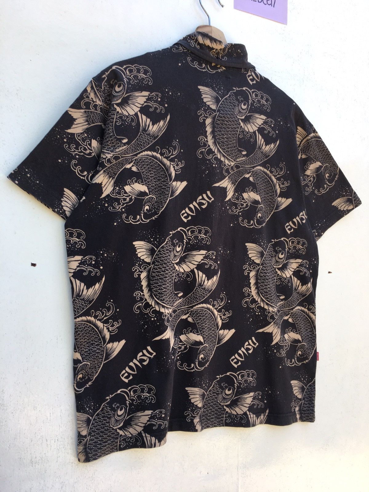 Evisu Vintage Evisu Full Print Koi Fish Buttons Shirt Size US M / EU 48-50 / 2 - 14 Thumbnail