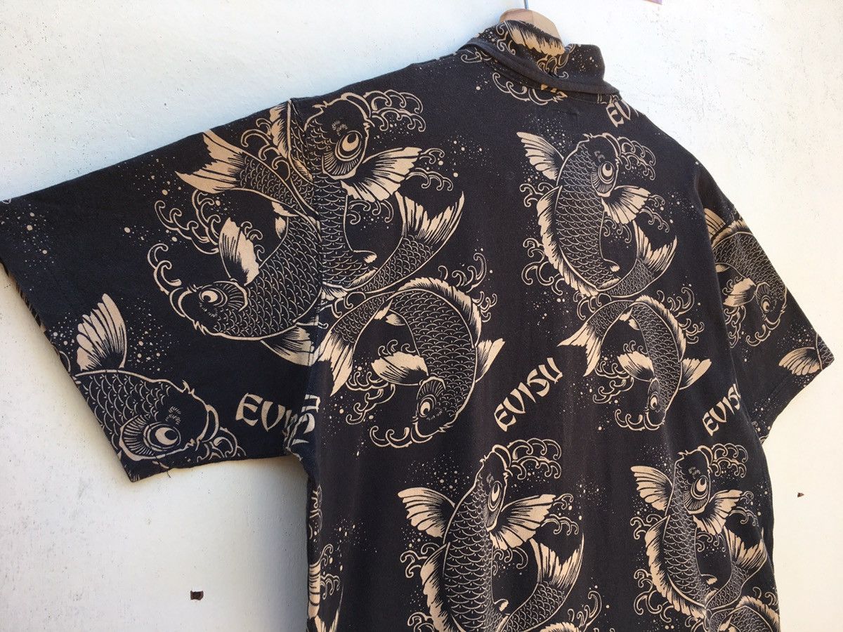 Evisu Vintage Evisu Full Print Koi Fish Buttons Shirt Size US M / EU 48-50 / 2 - 19 Thumbnail