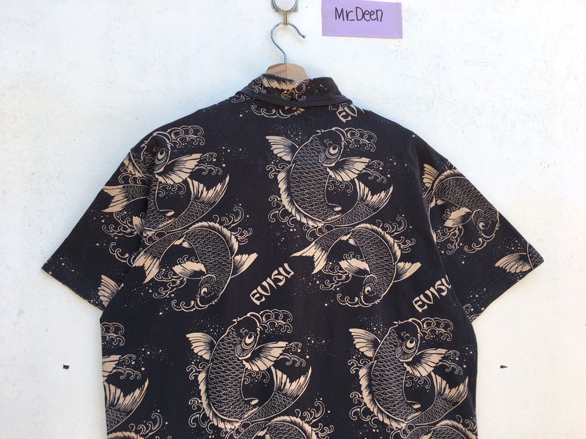 Evisu Vintage Evisu Full Print Koi Fish Buttons Shirt Size US M / EU 48-50 / 2 - 17 Thumbnail