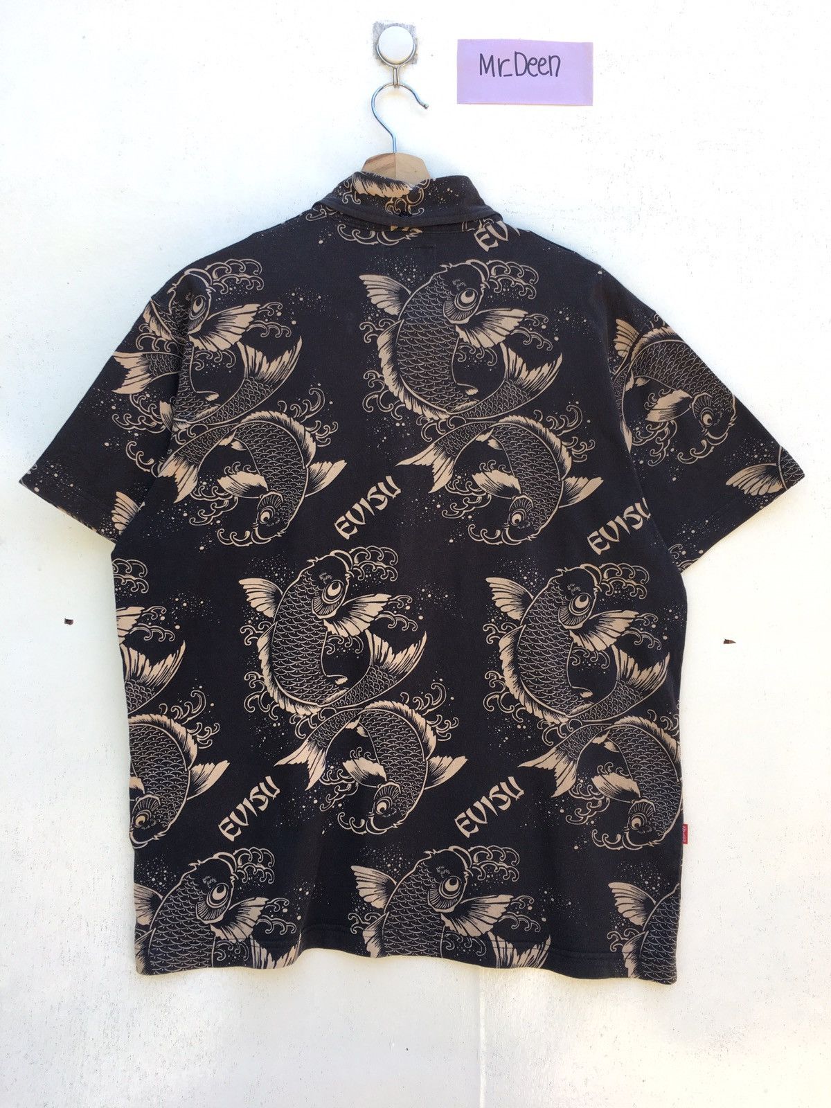 Evisu Vintage Evisu Full Print Koi Fish Buttons Shirt Size US M / EU 48-50 / 2 - 13 Thumbnail