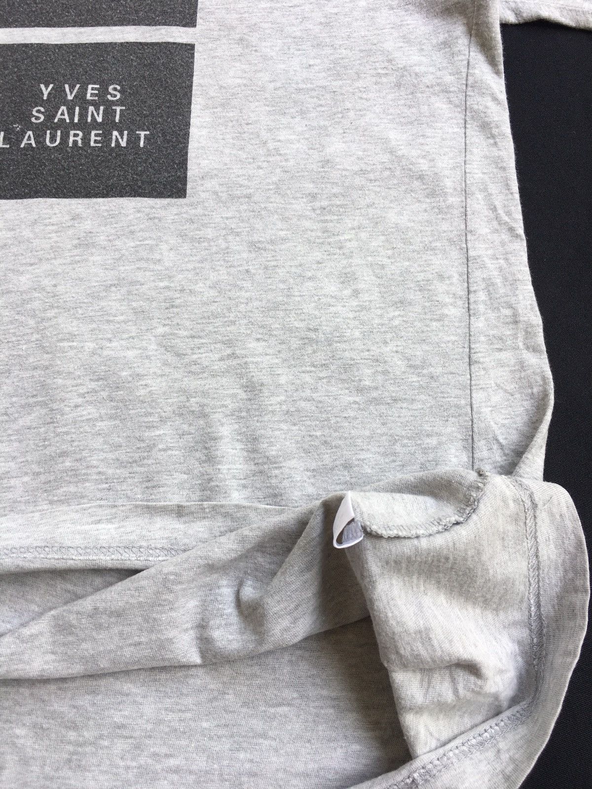 Yves Saint Laurent Vintage YSL Yves Saint Laurent Big Logo Printed Tshirt Size US S / EU 44-46 / 1 - 8 Thumbnail