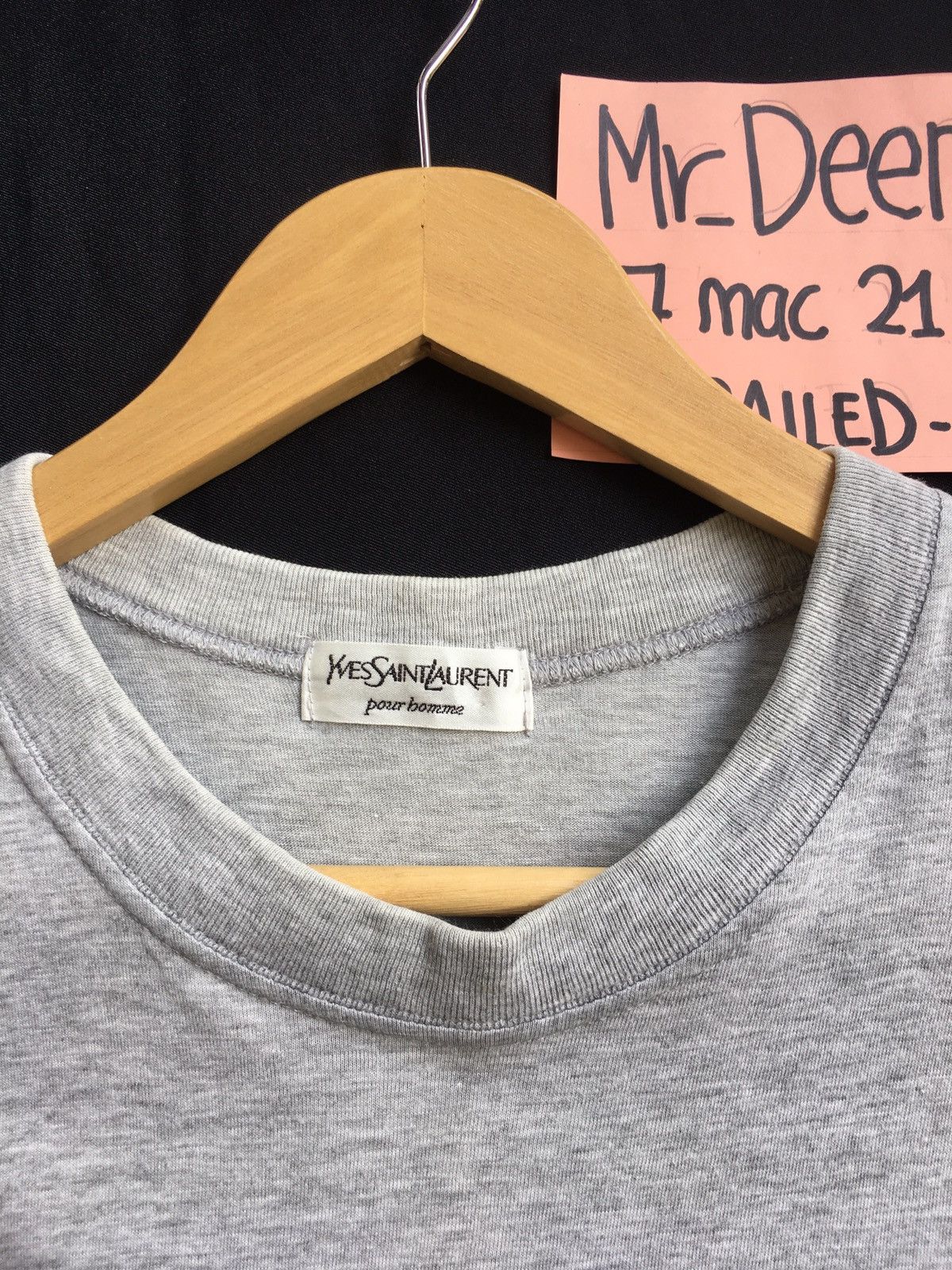 Yves Saint Laurent Vintage YSL Yves Saint Laurent Big Logo Printed Tshirt Size US S / EU 44-46 / 1 - 6 Thumbnail