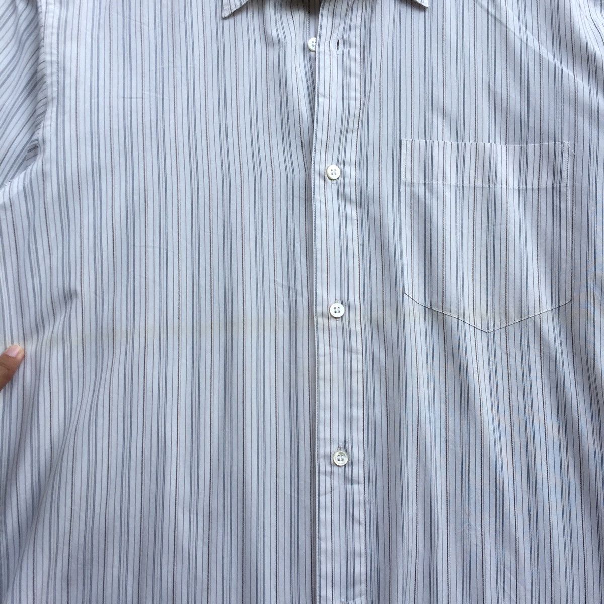 Issey Miyake Vintage Issey Miyake Stripes Buttons Casual Shirt Size US M / EU 48-50 / 2 - 6 Thumbnail