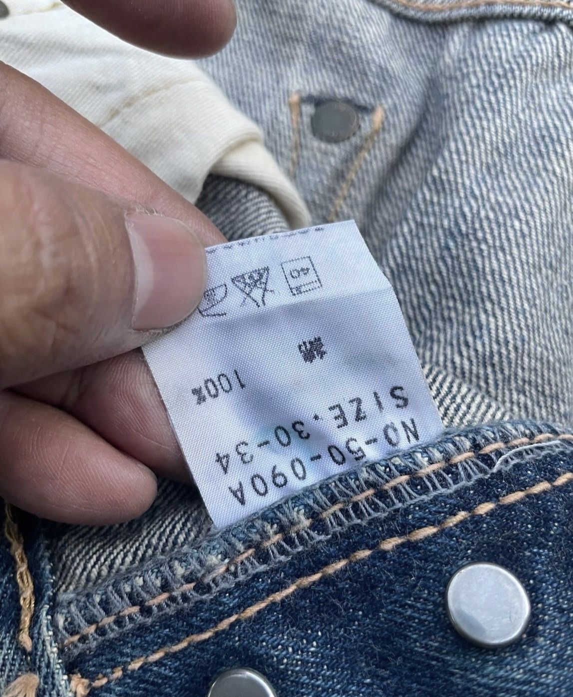 Le Grande Bleu (L.G.B.) Vintage Omnigod Selvedge Denim Size US 31 - 10 Thumbnail