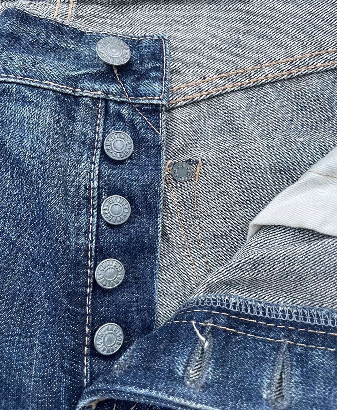 Le Grande Bleu (L.G.B.) Vintage Omnigod Selvedge Denim Size US 31 - 18 Thumbnail