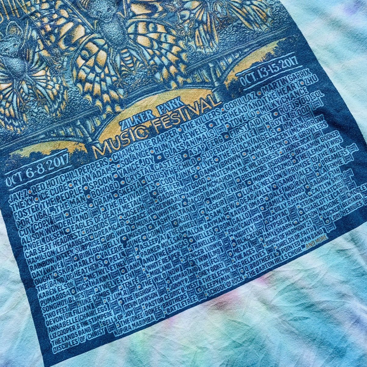Band Tees Austin City Limits Music Festival tie dye tshirt tee Size US L / EU 52-54 / 3 - 7 Thumbnail