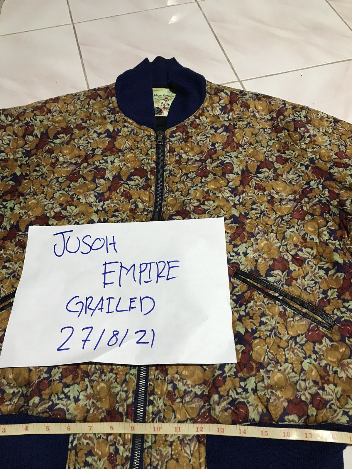 Nigel Cabourn NIGEL CARBOURN BOMBER JACKET STYLE FULLPRINTS MOTIFS Size US L / EU 52-54 / 3 - 15 Thumbnail