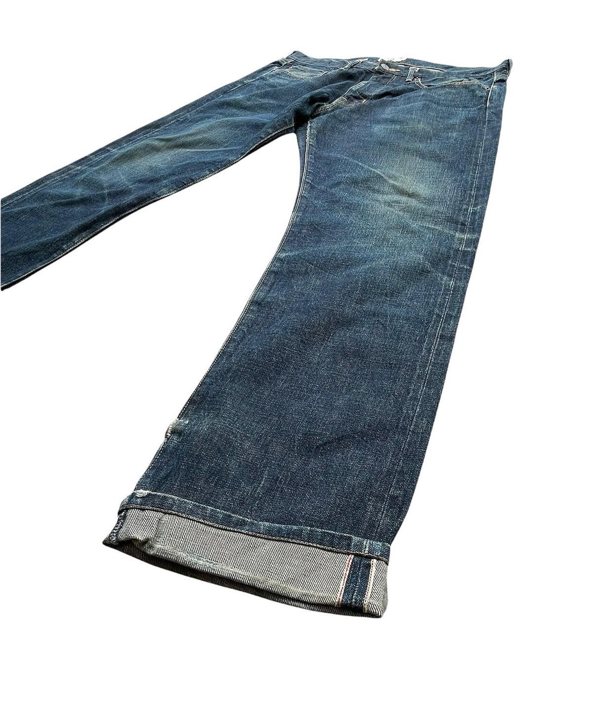 Japanese Brand Vintage M Thank You Friends Selvedge Aging Wash Denim Size US 36 / EU 52 - 2 Thumbnail
