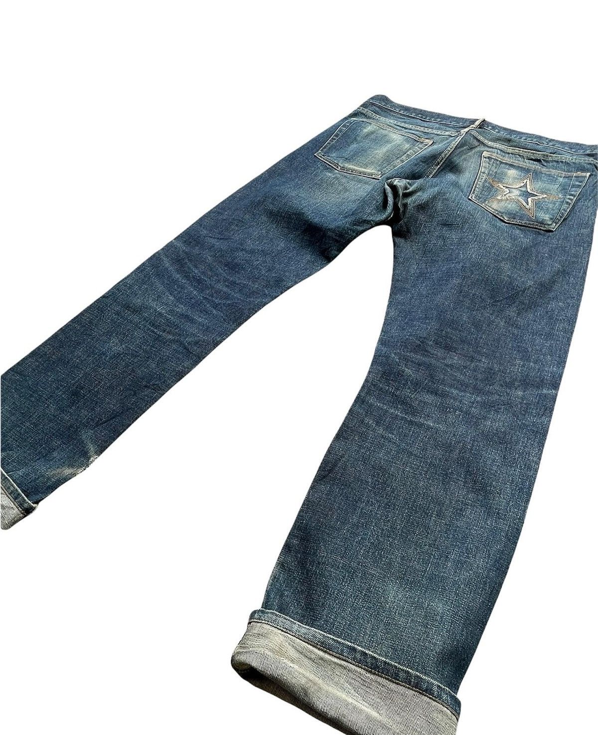 Japanese Brand Vintage M Thank You Friends Selvedge Aging Wash Denim Size US 36 / EU 52 - 6 Thumbnail