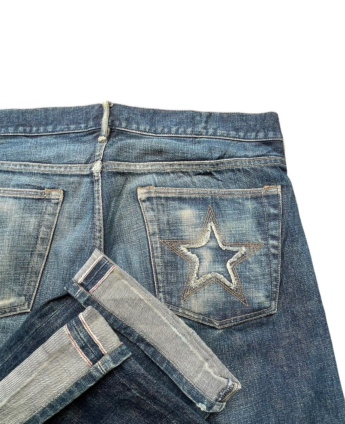 Japanese Brand Vintage M Thank You Friends Selvedge Aging Wash Denim Size US 36 / EU 52 - 7 Thumbnail