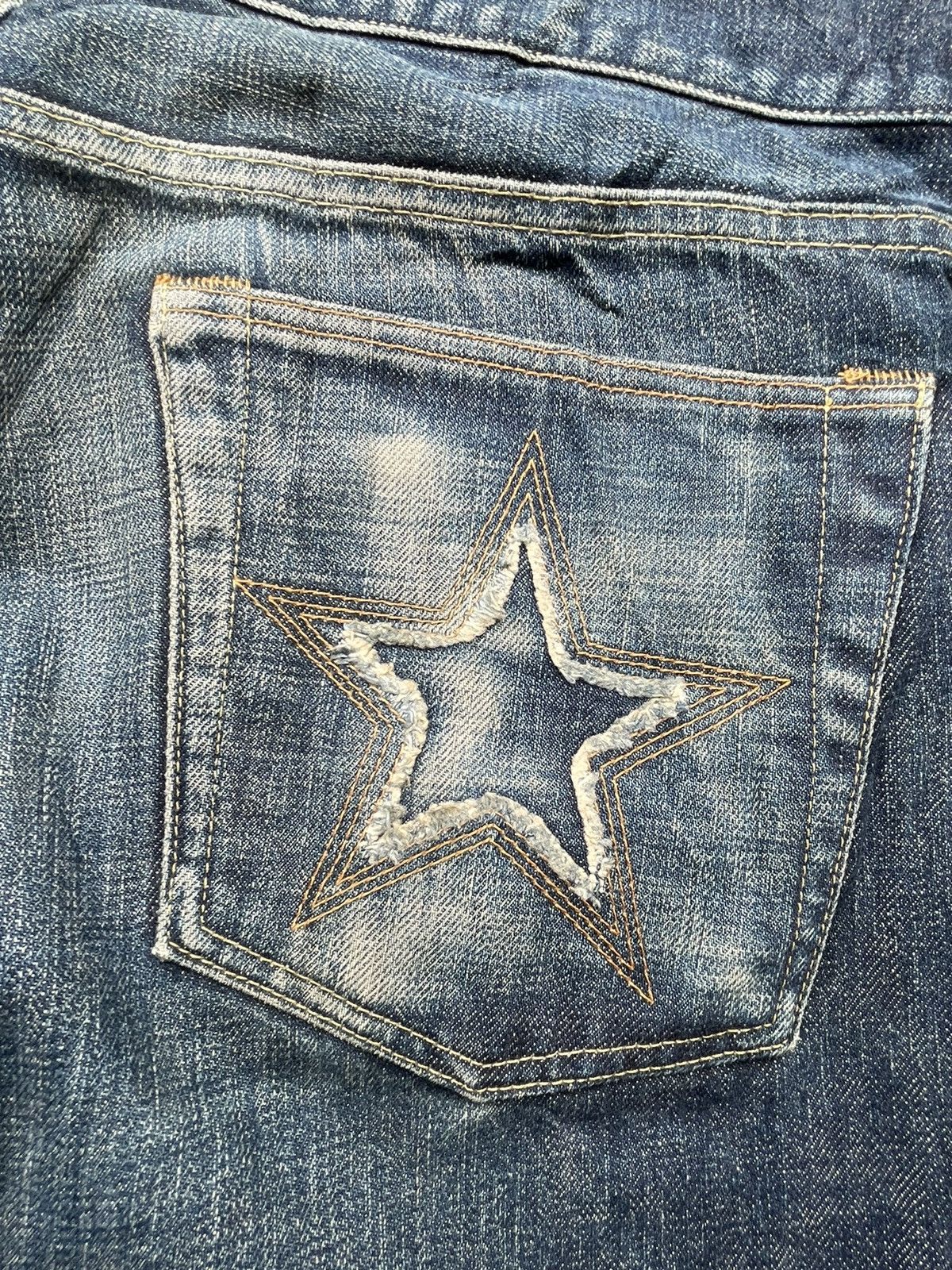 Japanese Brand Vintage M Thank You Friends Selvedge Aging Wash Denim Size US 36 / EU 52 - 15 Thumbnail