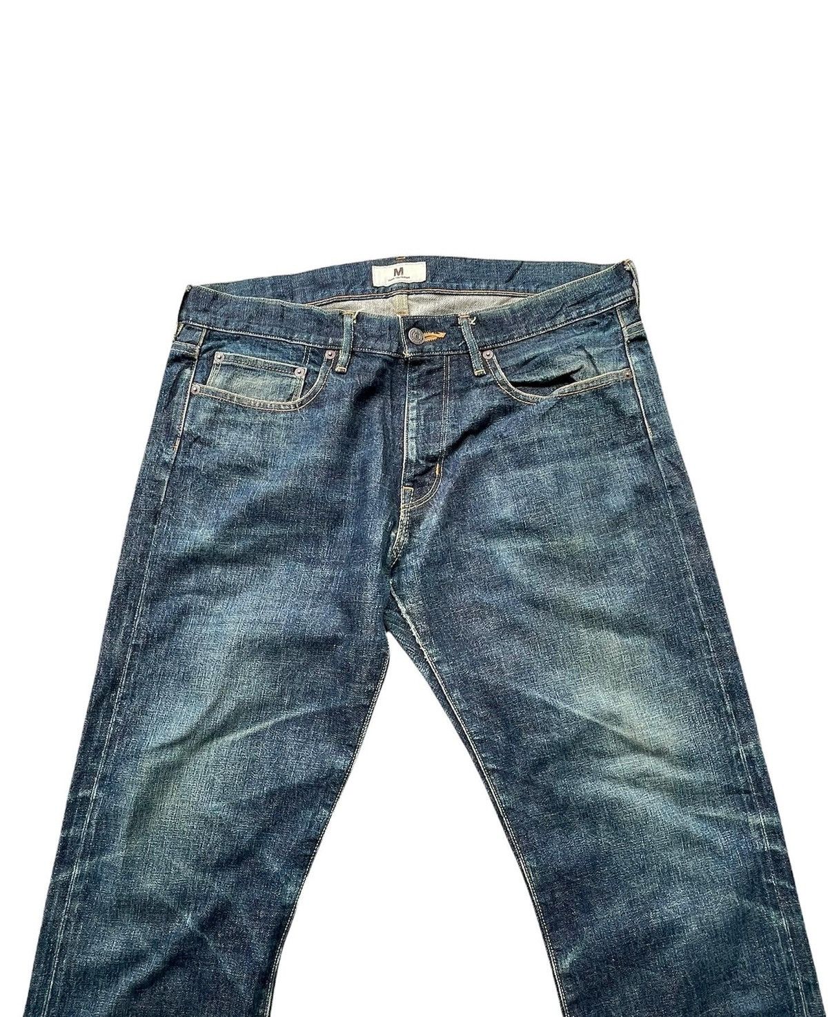 Japanese Brand Vintage M Thank You Friends Selvedge Aging Wash Denim Size US 36 / EU 52 - 3 Thumbnail