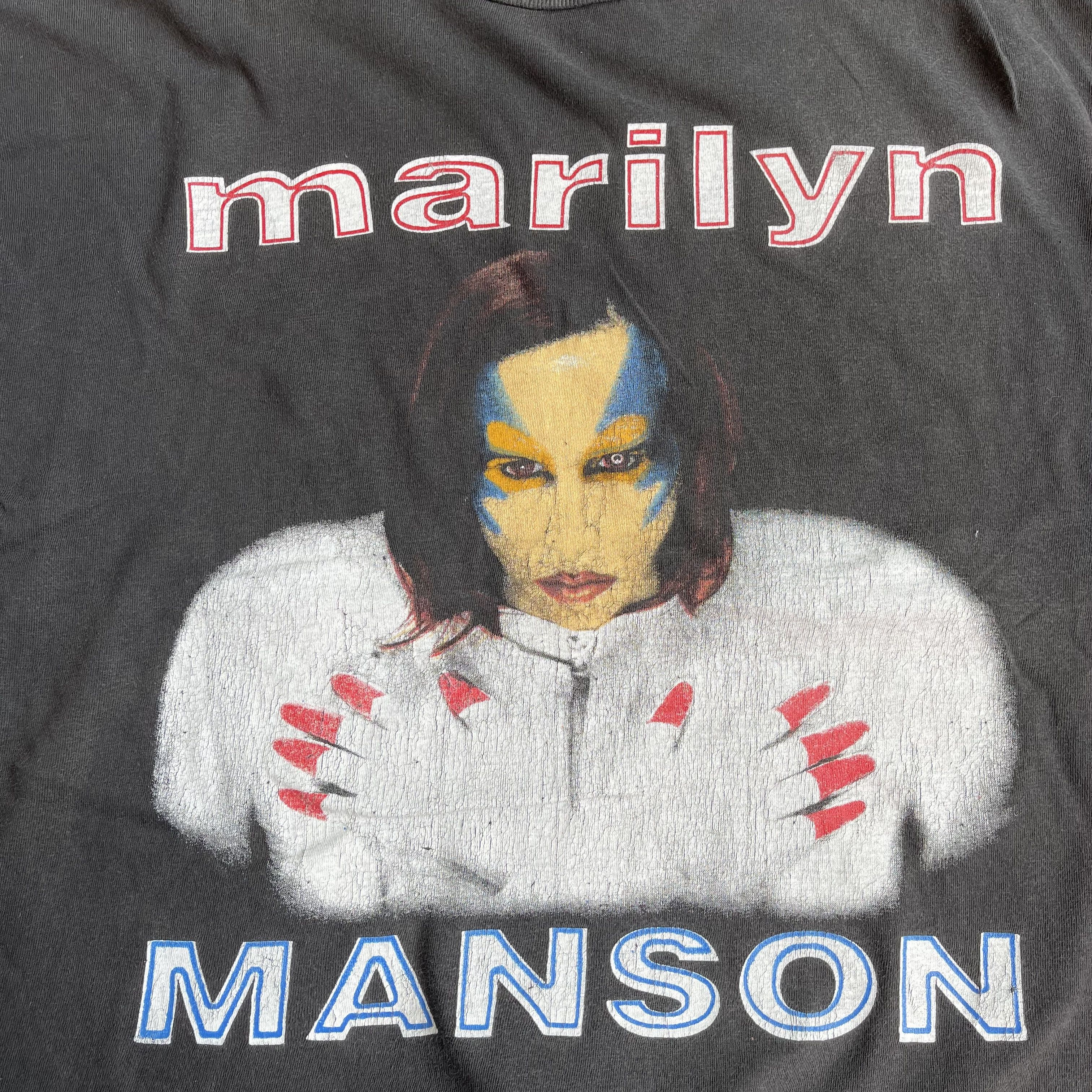 Band Tees 90s Vintage Marilyn Manson Mechanical Animals Tour T-shirt Size US L / EU 52-54 / 3 - 3 Thumbnail