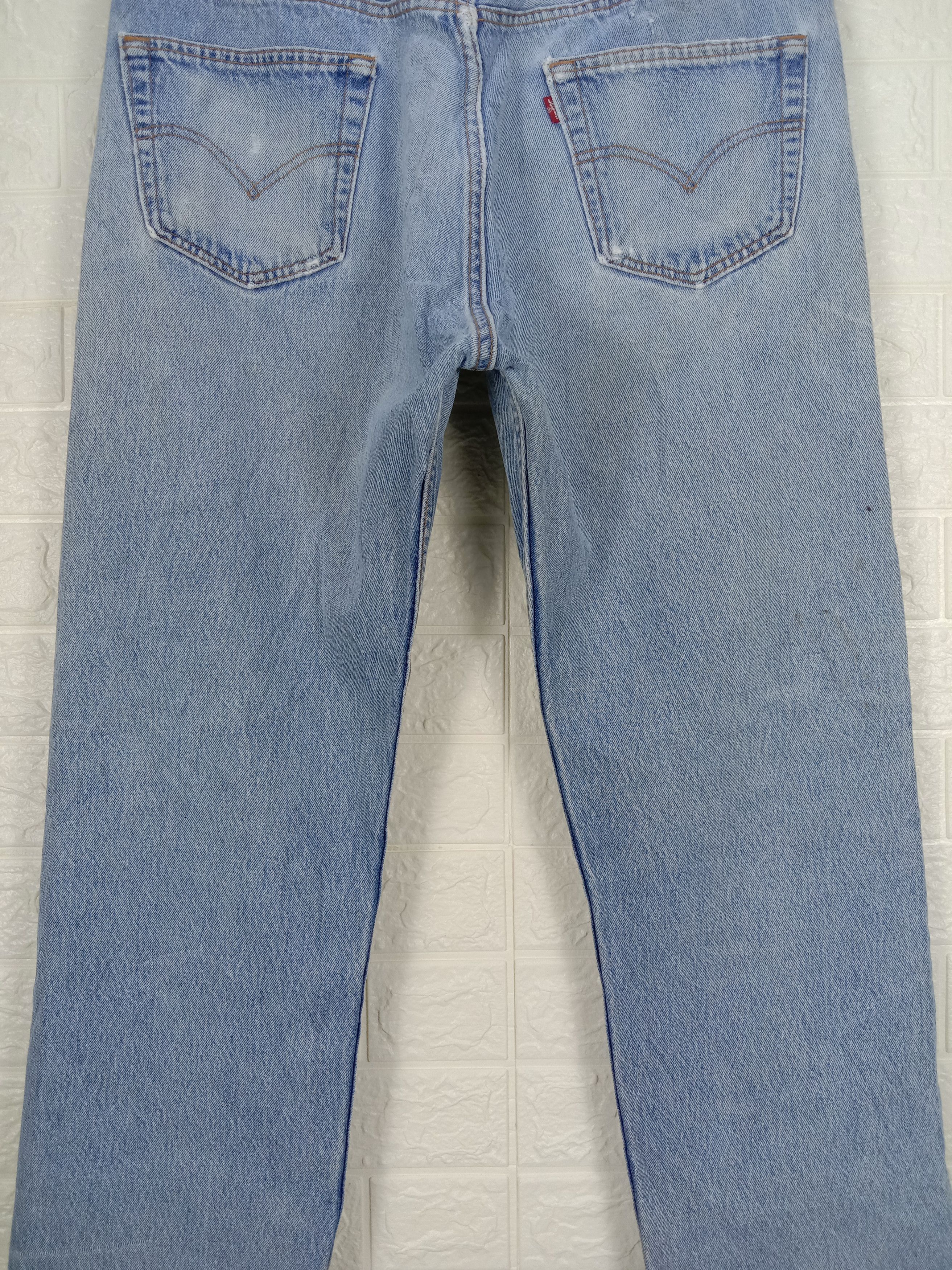 Levi's Vintage 90s Levi's 501xx Jeans Light Wash Distressed Denim Size US 36 / EU 52 - 7 Thumbnail