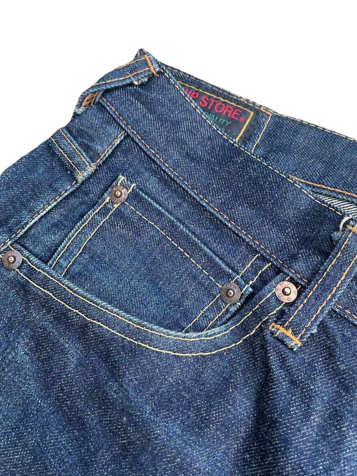 Japanese Brand Vintage Pig Hip Store Selvedge Denim Size US 34 / EU 50 - 6 Thumbnail
