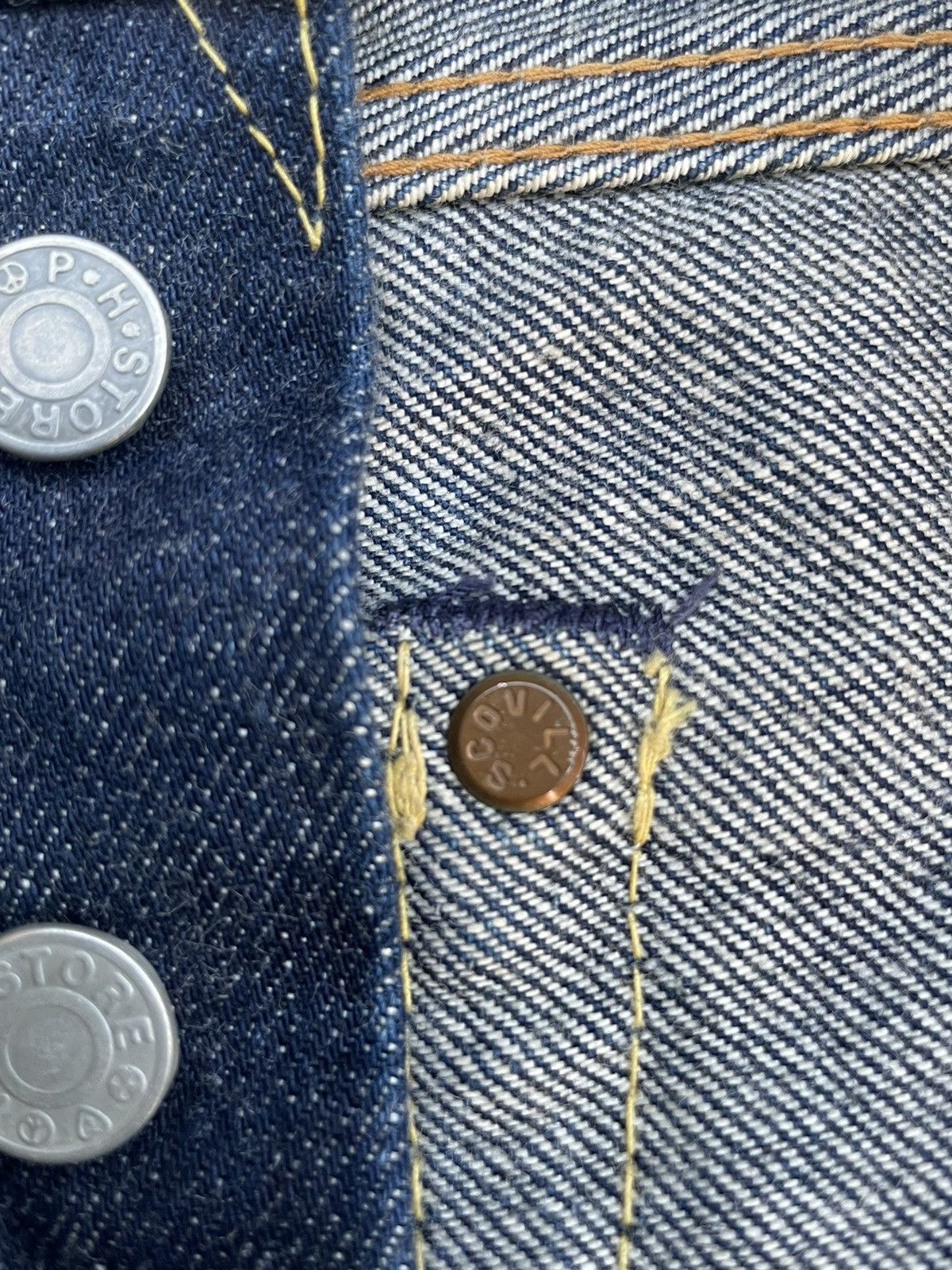 Japanese Brand Vintage Pig Hip Store Selvedge Denim Size US 34 / EU 50 - 22 Thumbnail