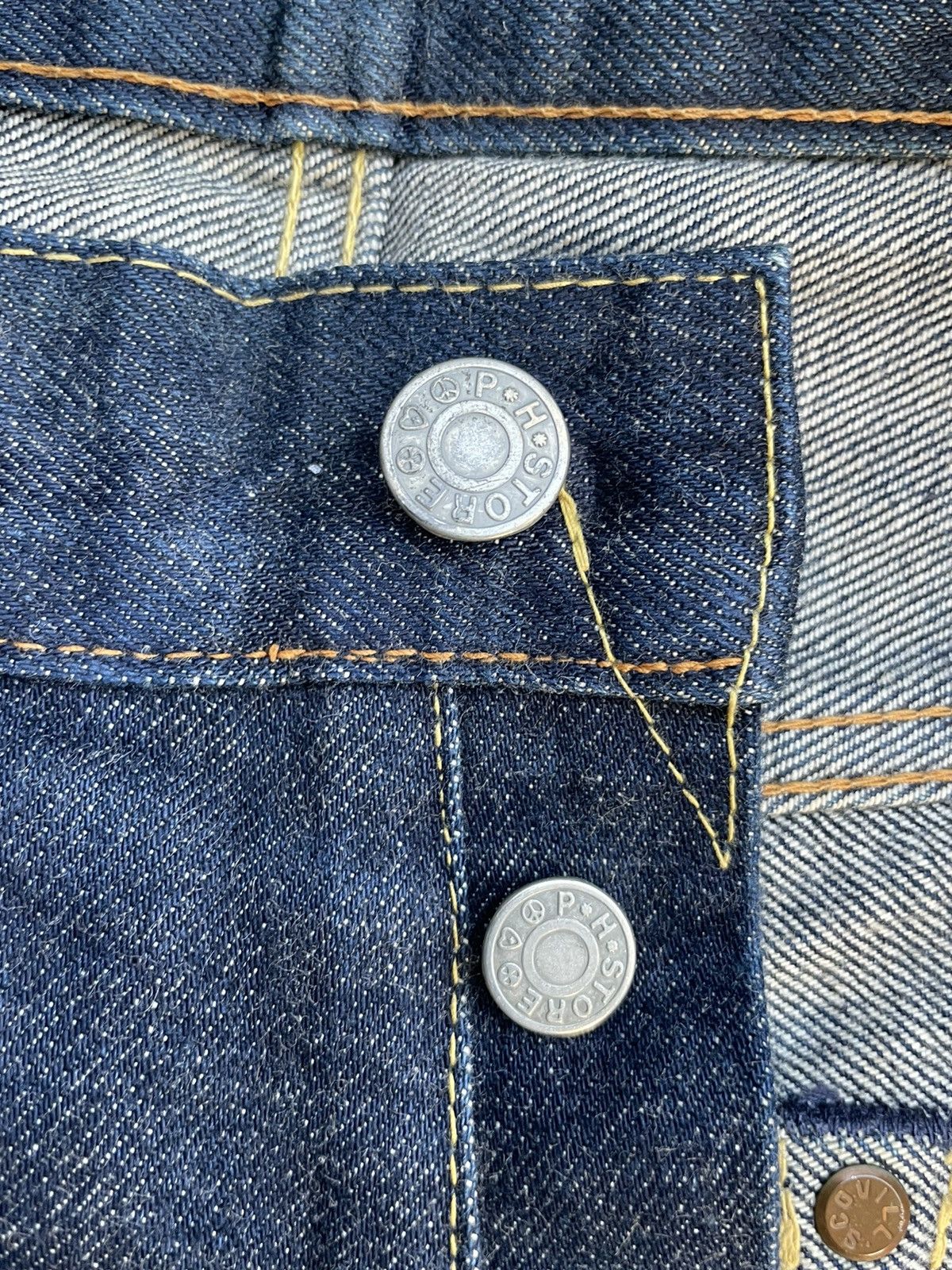 Japanese Brand Vintage Pig Hip Store Selvedge Denim Size US 34 / EU 50 - 23 Thumbnail