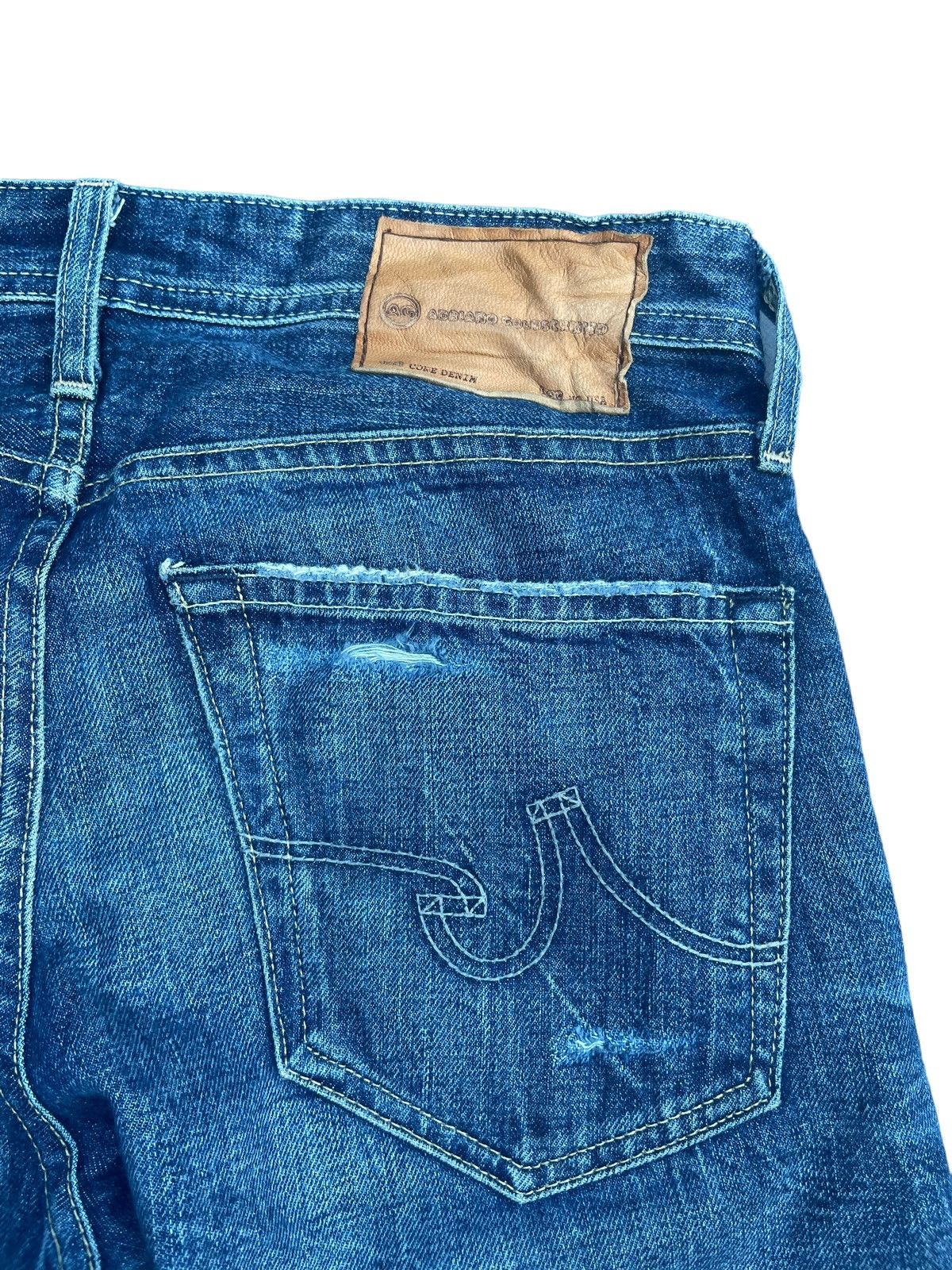 AG Adriano Goldschmied Adriano Goldschmied Selvedge Distresed Denim Size US 31 - 14 Thumbnail