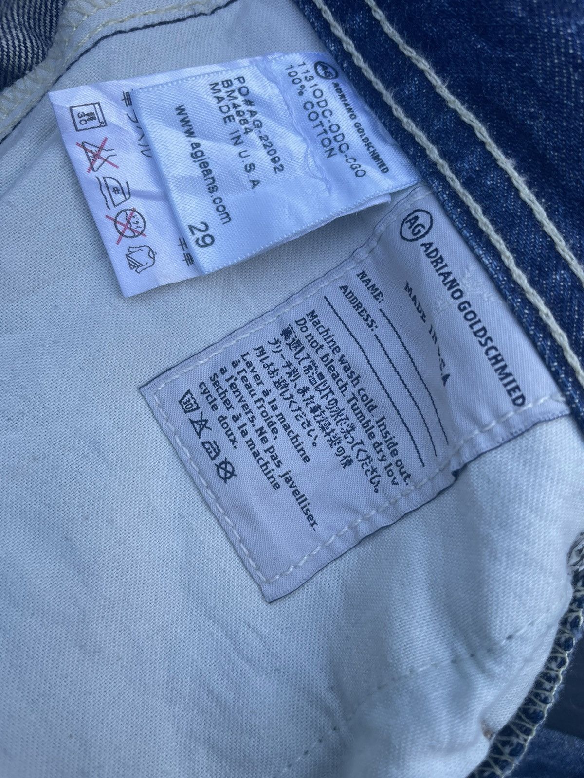 AG Adriano Goldschmied Adriano Goldschmied Selvedge Distresed Denim Size US 31 - 19 Thumbnail