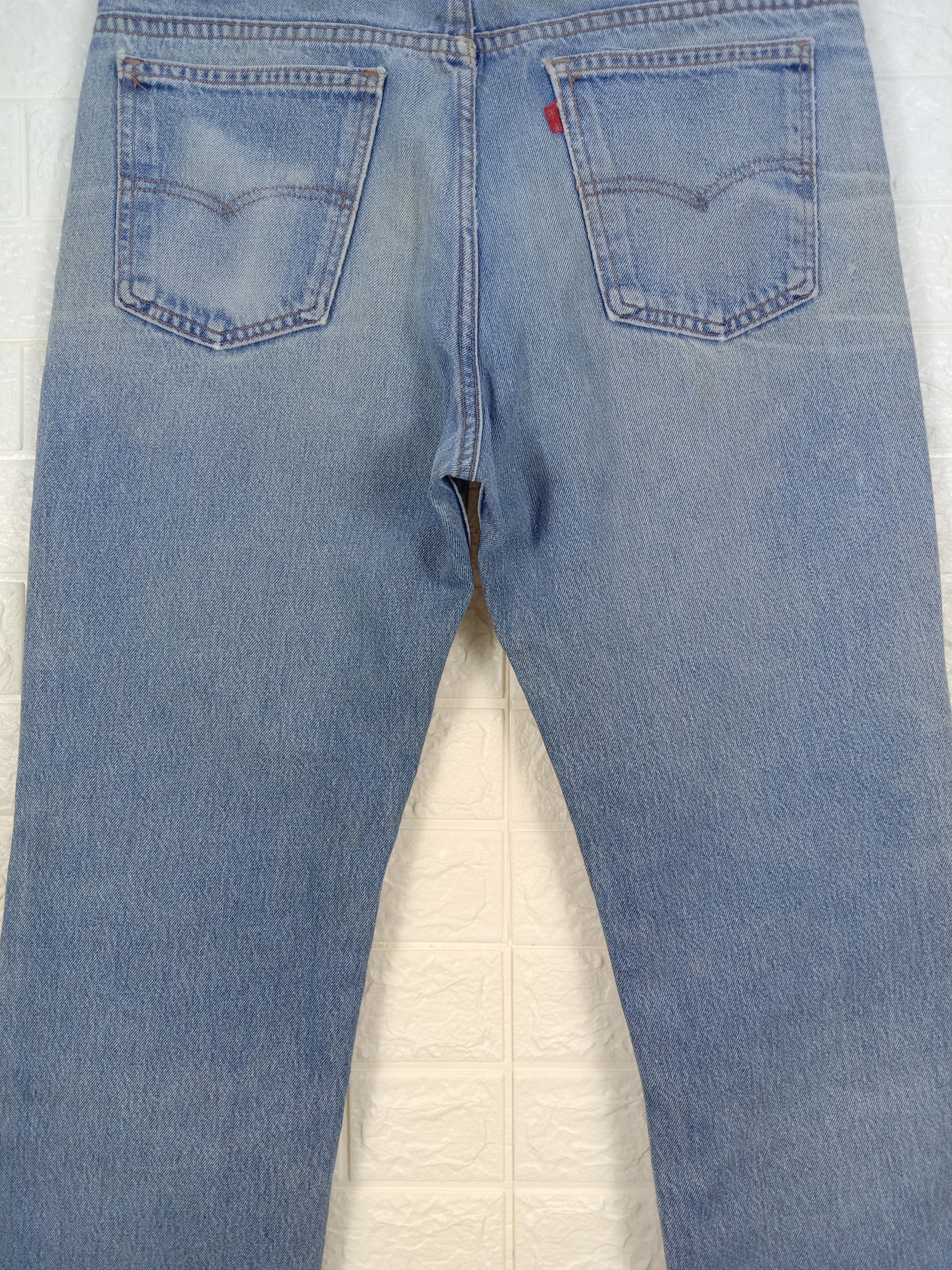 Levi's Vintage Levi's 517 Flare Jeans Light Wash Distressed Denim Size US 34 / EU 50 - 7 Thumbnail