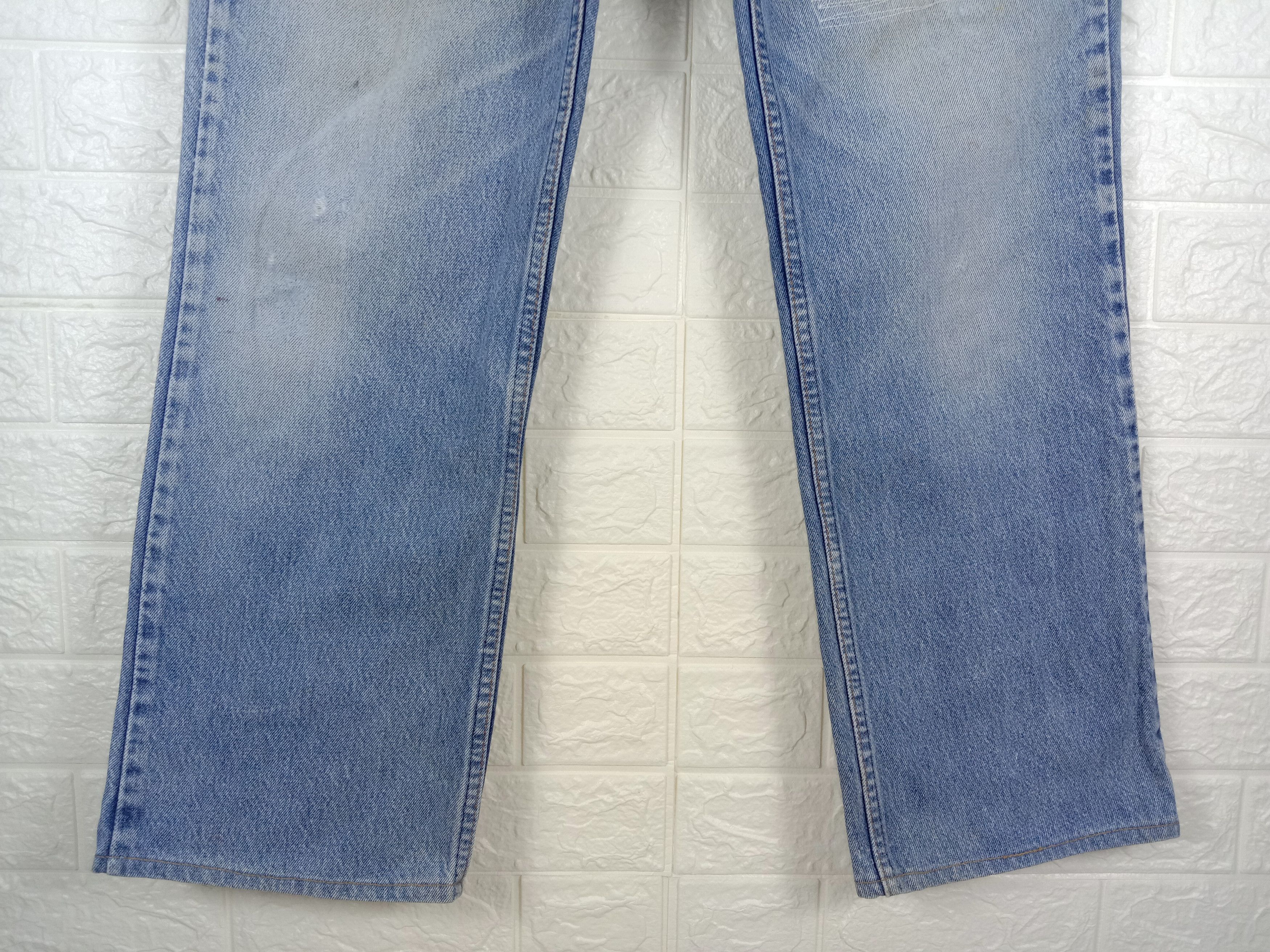Levi's Vintage Levi's 517 Flare Jeans Light Wash Distressed Denim Size US 34 / EU 50 - 4 Thumbnail