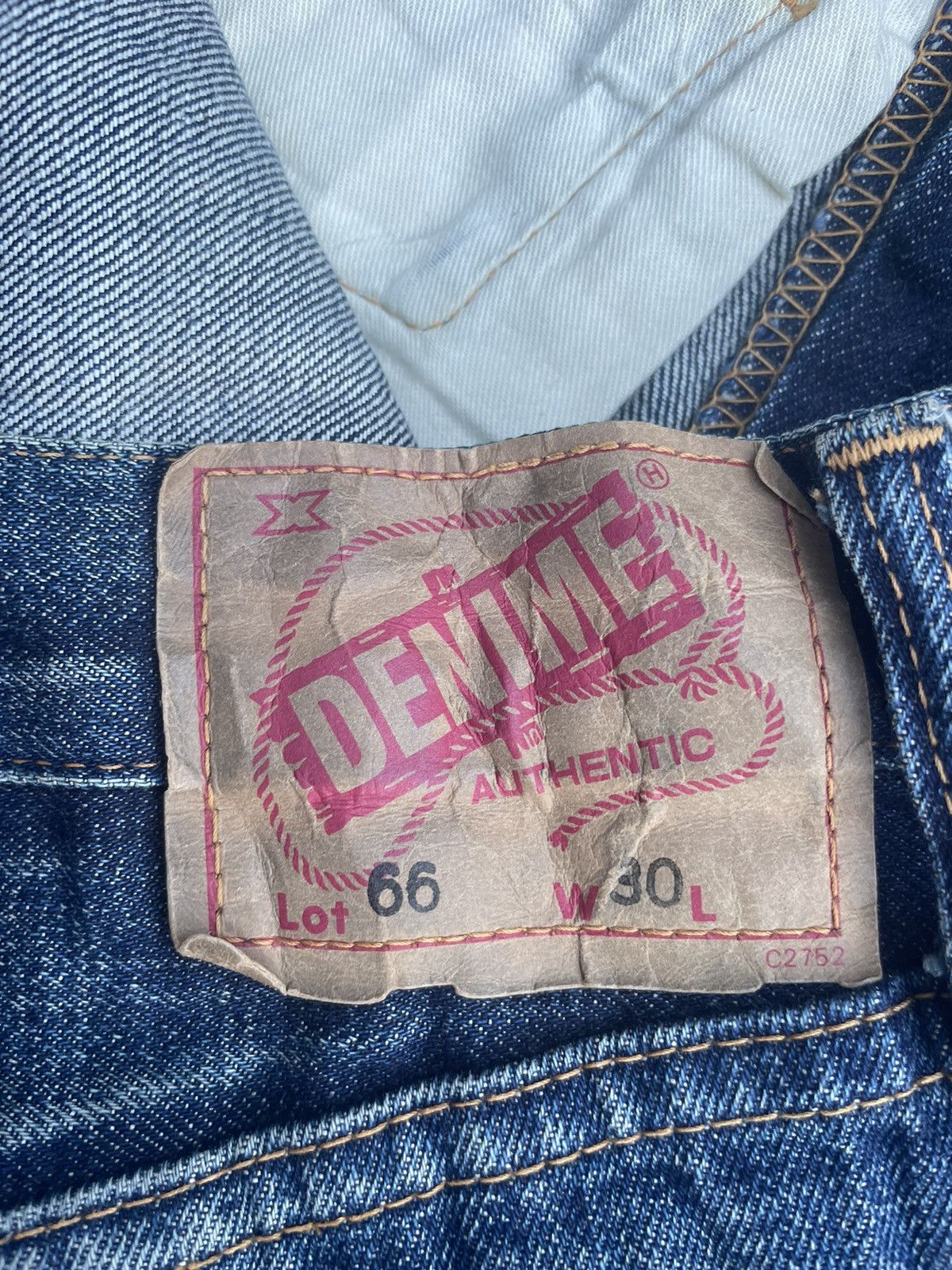 Denime × Vintage Vintage Denime Selvedge Distresed & Rework Size US 32 / EU 48 - 16 Thumbnail