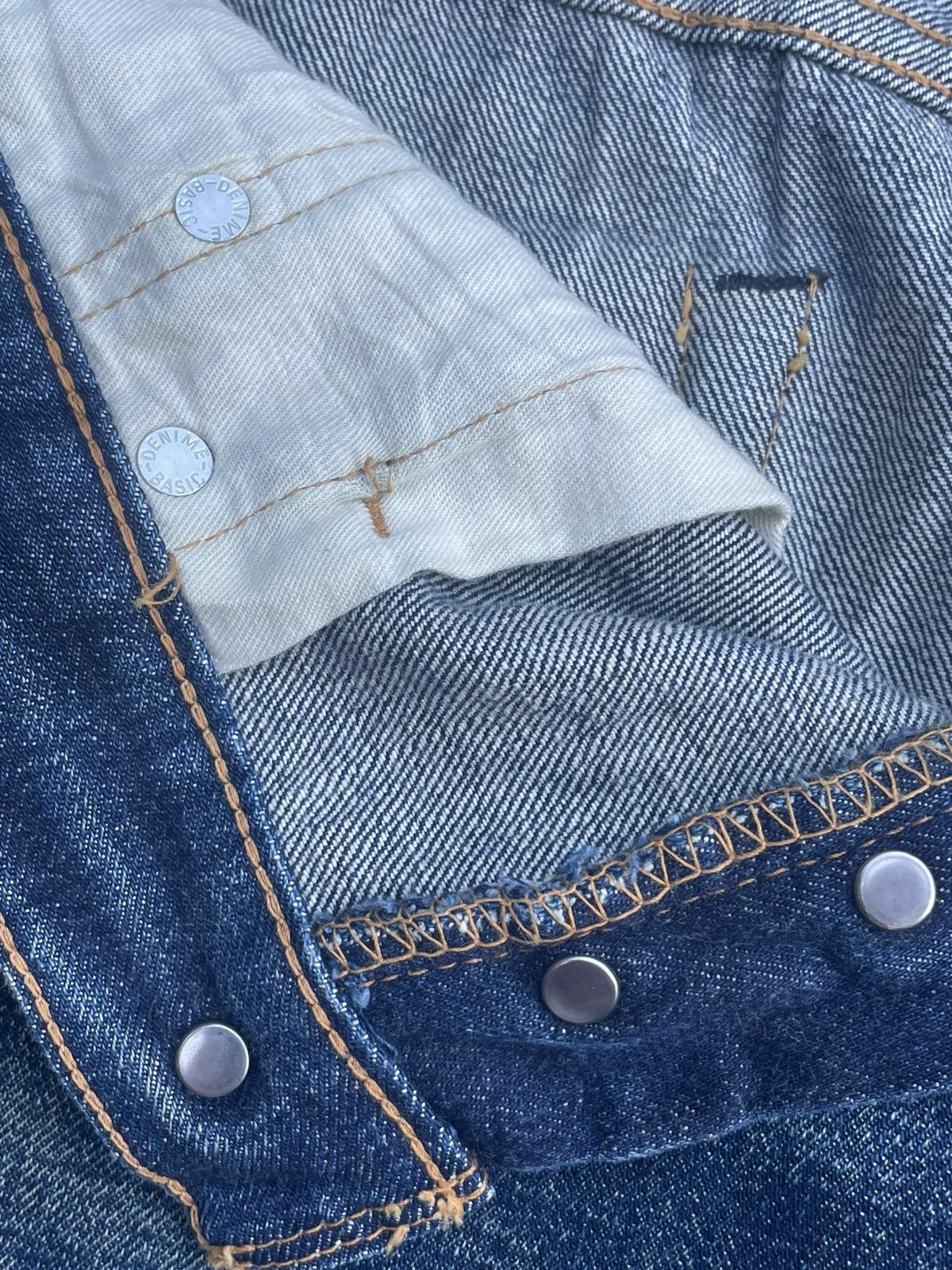 Denime × Vintage Vintage Denime Selvedge Distresed & Rework Size US 32 / EU 48 - 18 Thumbnail
