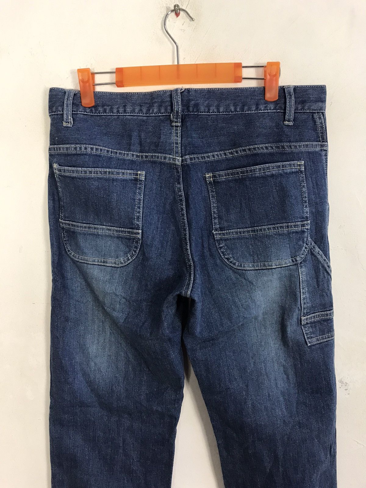 Japanese Brand 3can4on Carpenter Western Zipper Distressed Denim Jeans Size US 31 - 4 Thumbnail