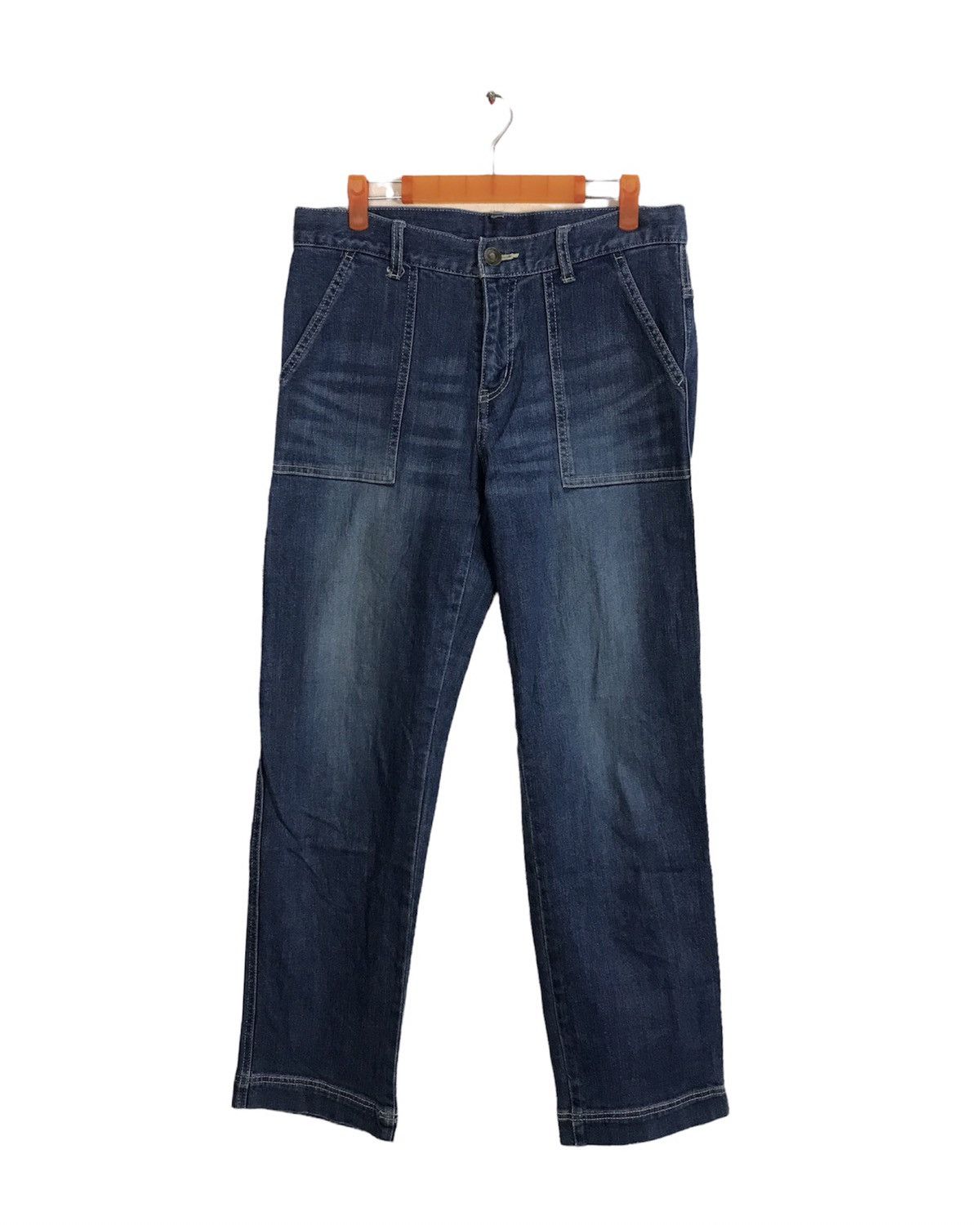 Japanese Brand 3can4on Carpenter Western Zipper Distressed Denim Jeans Size US 31 - 1 Thumbnail