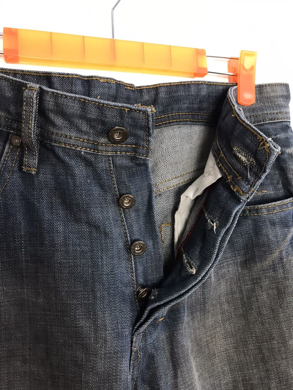 Diesel Diesel Industry NB Regular Fits Buttonfly Distressed Denim Size US 30 / EU 46 - 7 Thumbnail