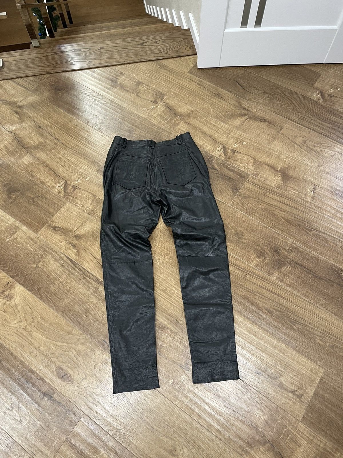 Genuine Leather Vintage Genuine Leather Black Pants Size 30 Size US 30 / EU 46 - 11 Thumbnail