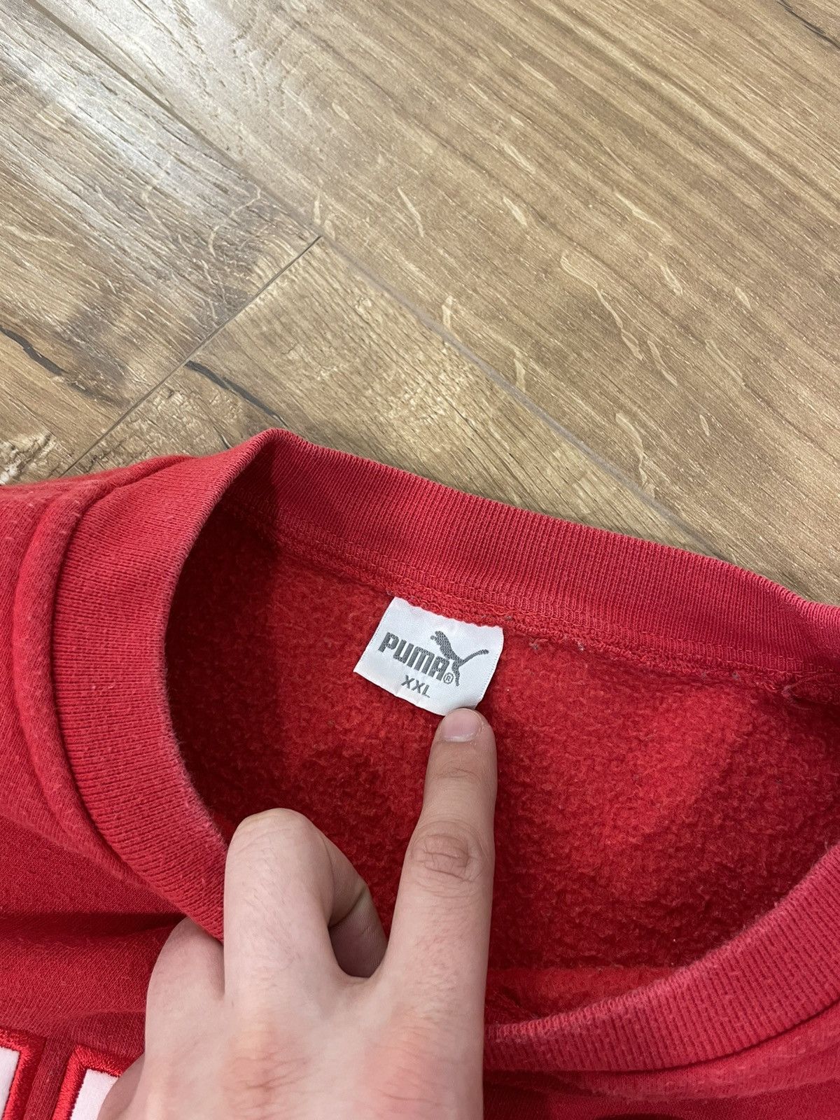 Puma Vintage 90’s Puma Big Logo Red Sweatshirt Size XL Size US XL / EU 56 / 4 - 7 Thumbnail