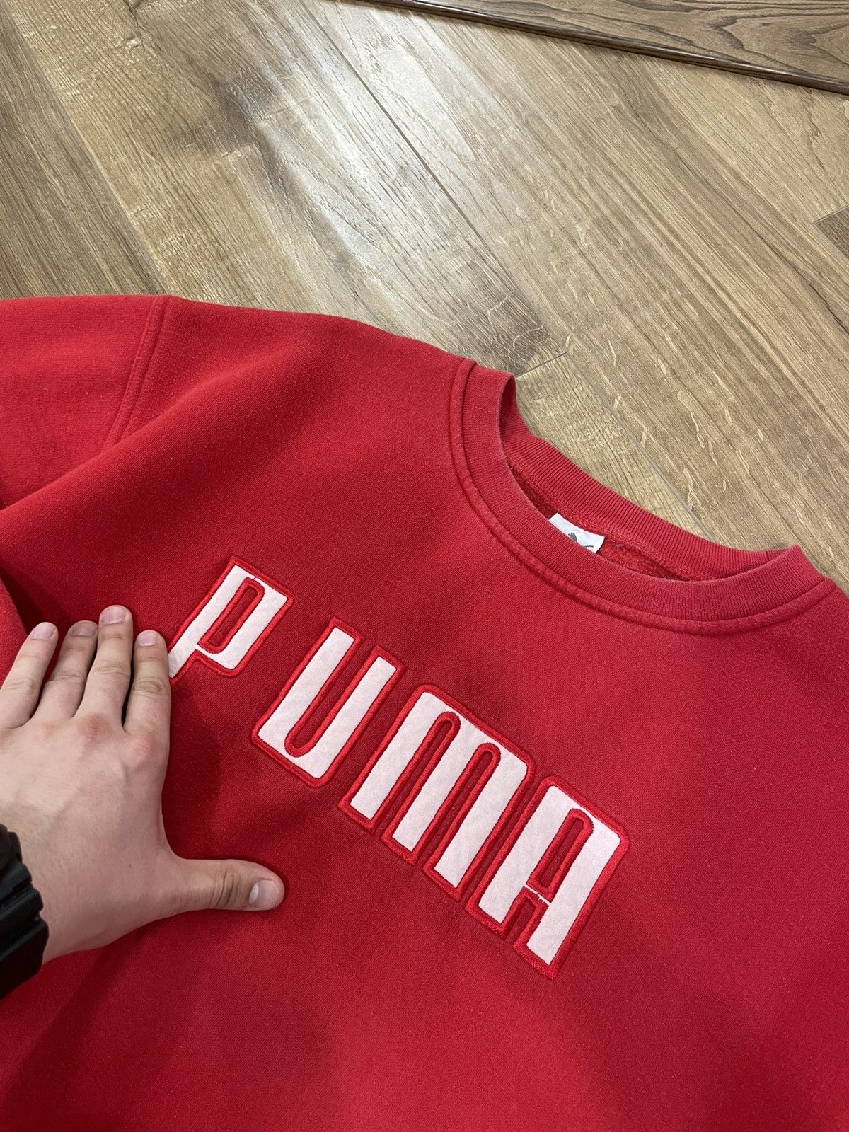 Puma Vintage 90’s Puma Big Logo Red Sweatshirt Size XL Size US XL / EU 56 / 4 - 6 Thumbnail