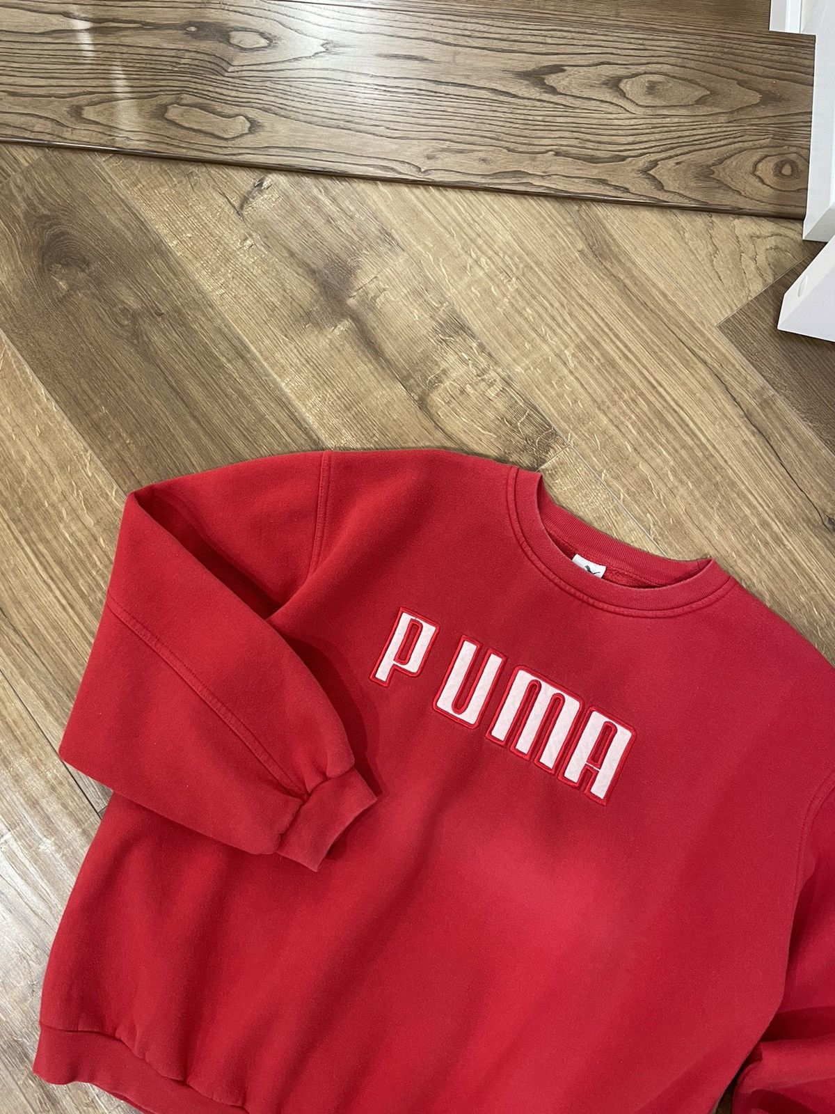Puma Vintage 90’s Puma Big Logo Red Sweatshirt Size XL Size US XL / EU 56 / 4 - 2 Thumbnail