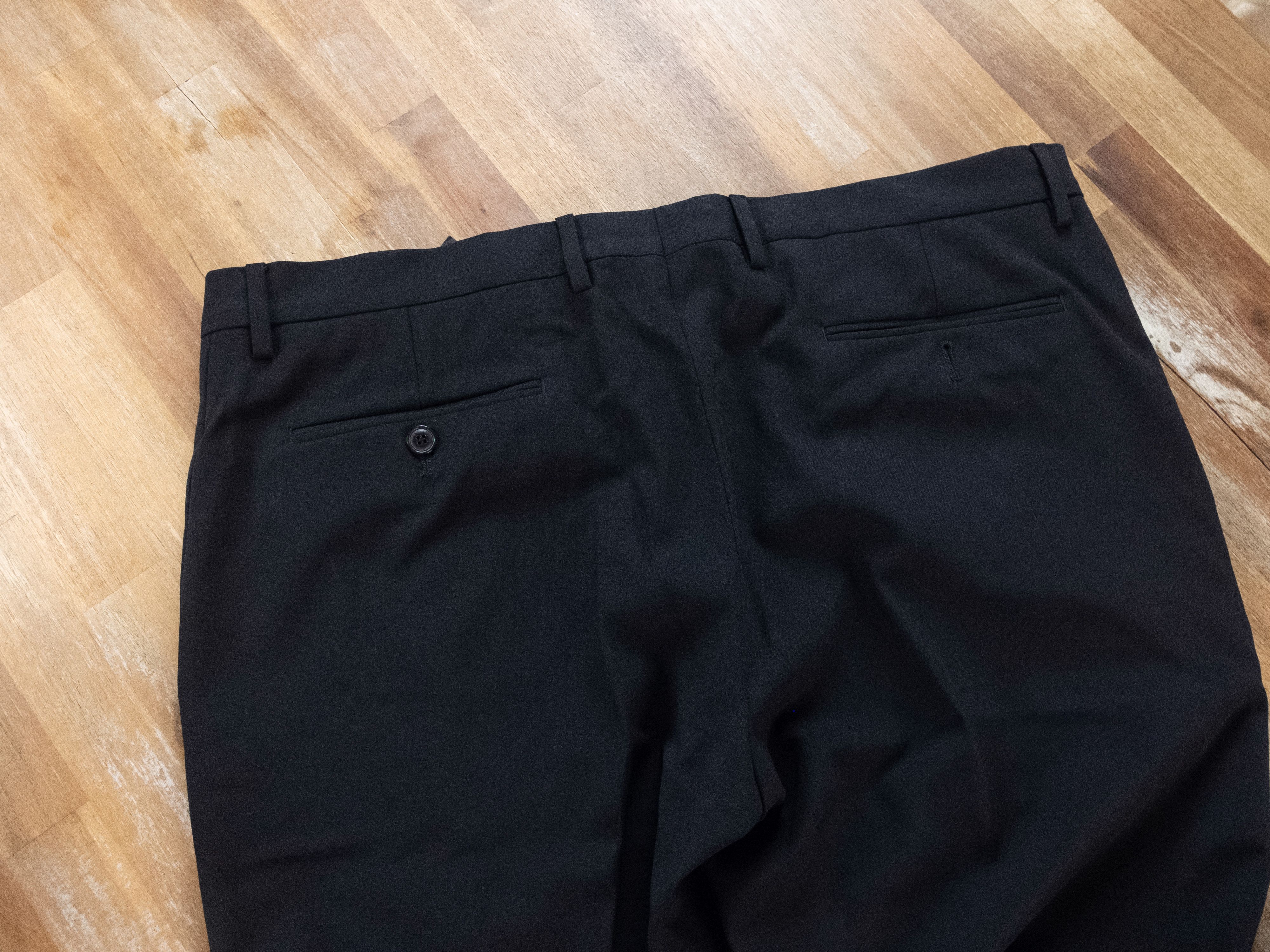 Giorgio Armani GIORGIO ARMANI black wool formal pants trousers 38 US / 54 Size US 38 / EU 54 - 7 Thumbnail