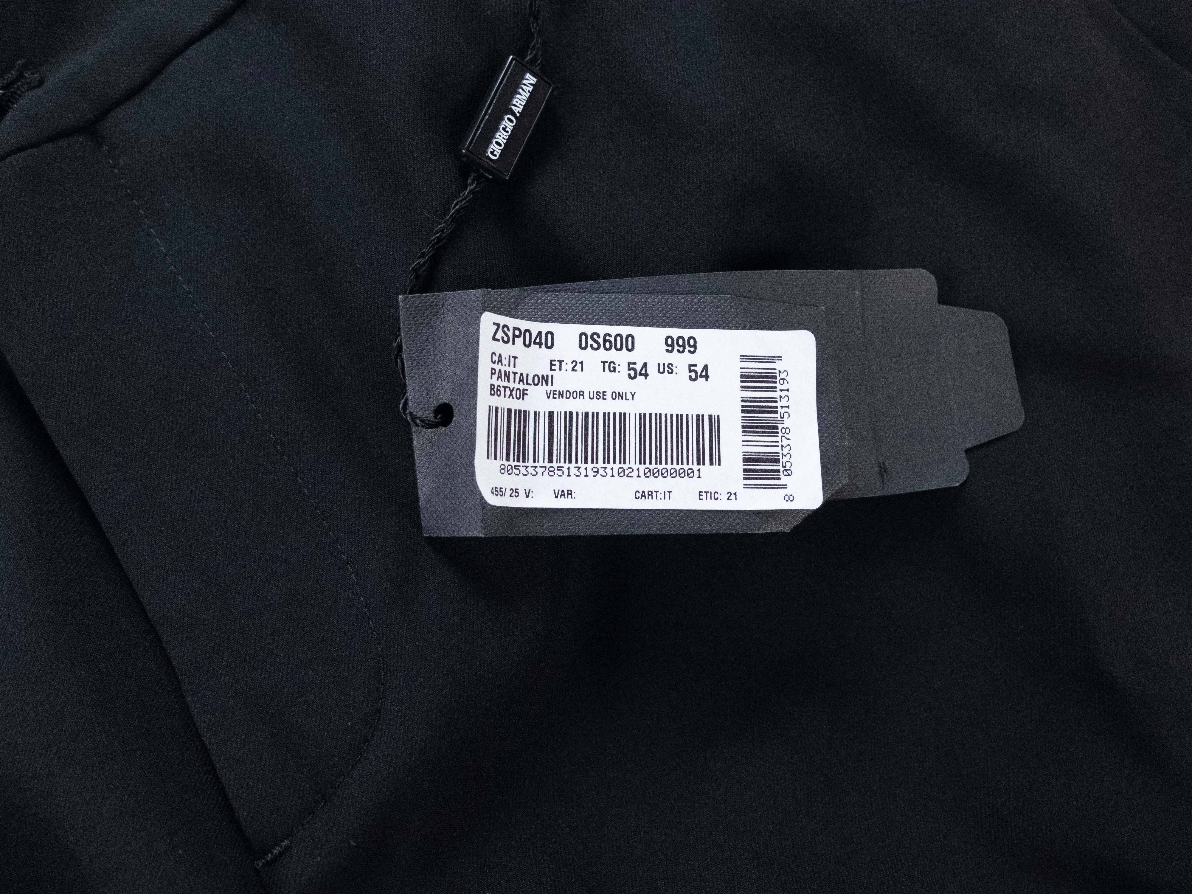 Giorgio Armani GIORGIO ARMANI black wool formal pants trousers 38 US / 54 Size US 38 / EU 54 - 3 Thumbnail