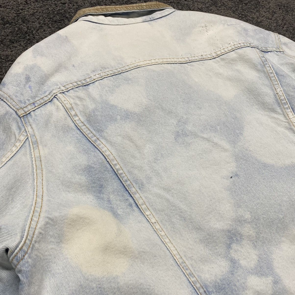 Vintage 80s Storm Rider Lee Distressed Acid Wash Denim Jacket Size US L / EU 52-54 / 3 - 10 Thumbnail