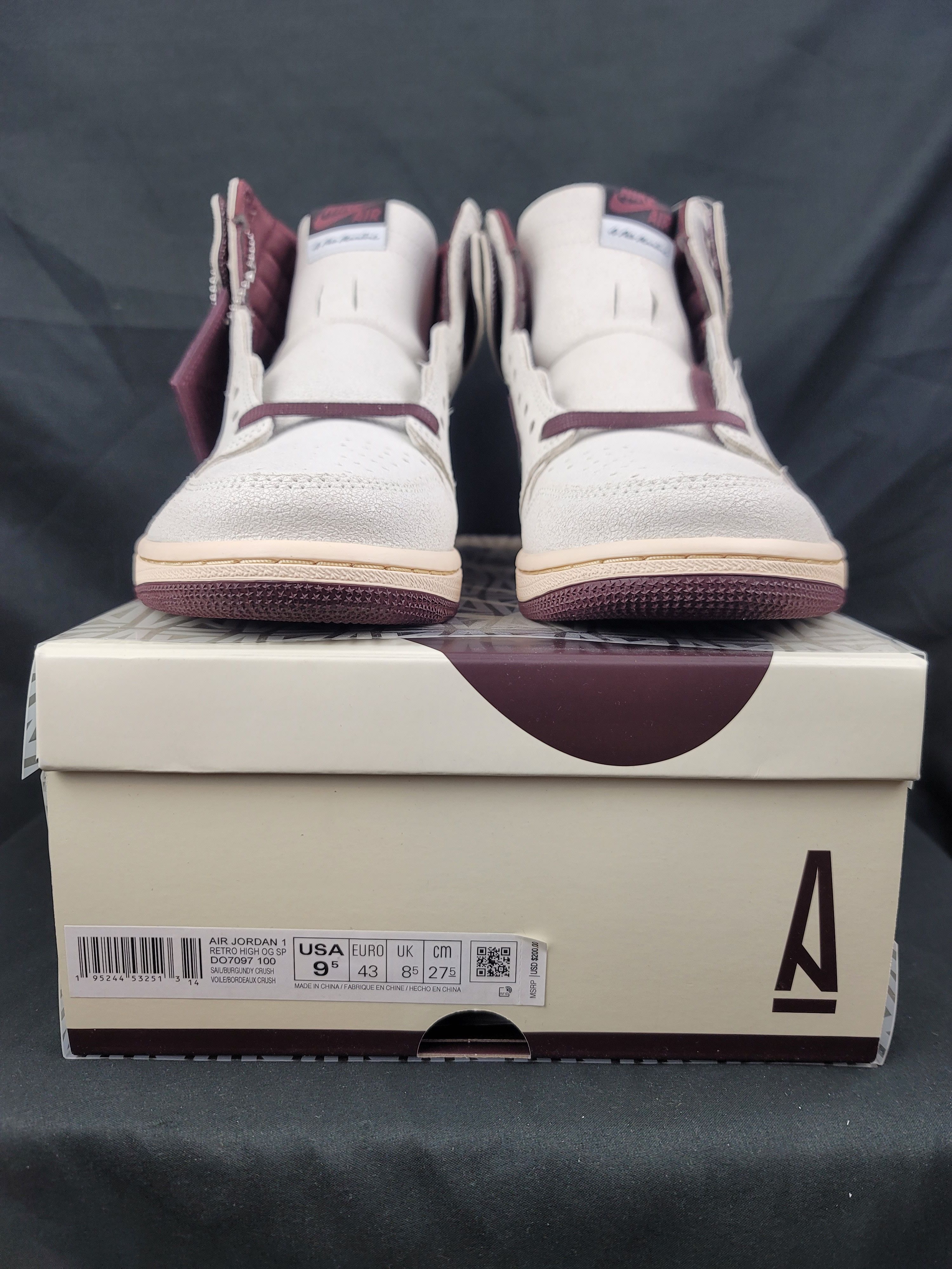 A Ma Maniere Nike Jordan 1 Retro High OG A Ma Maniere Men's Size 9.5 Size US 9.5 / EU 42-43 - 8 Thumbnail