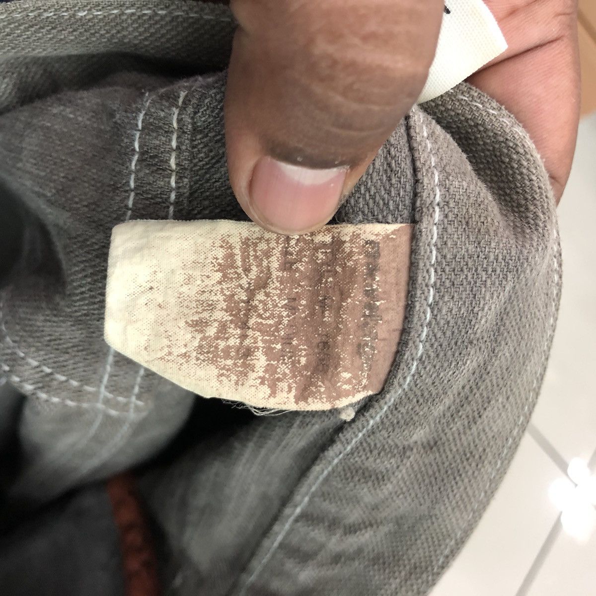 Japanese Brand × Montage Vintage Montage Denim Crowd patchwork/ sashiko boro Size US 33 - 15 Thumbnail