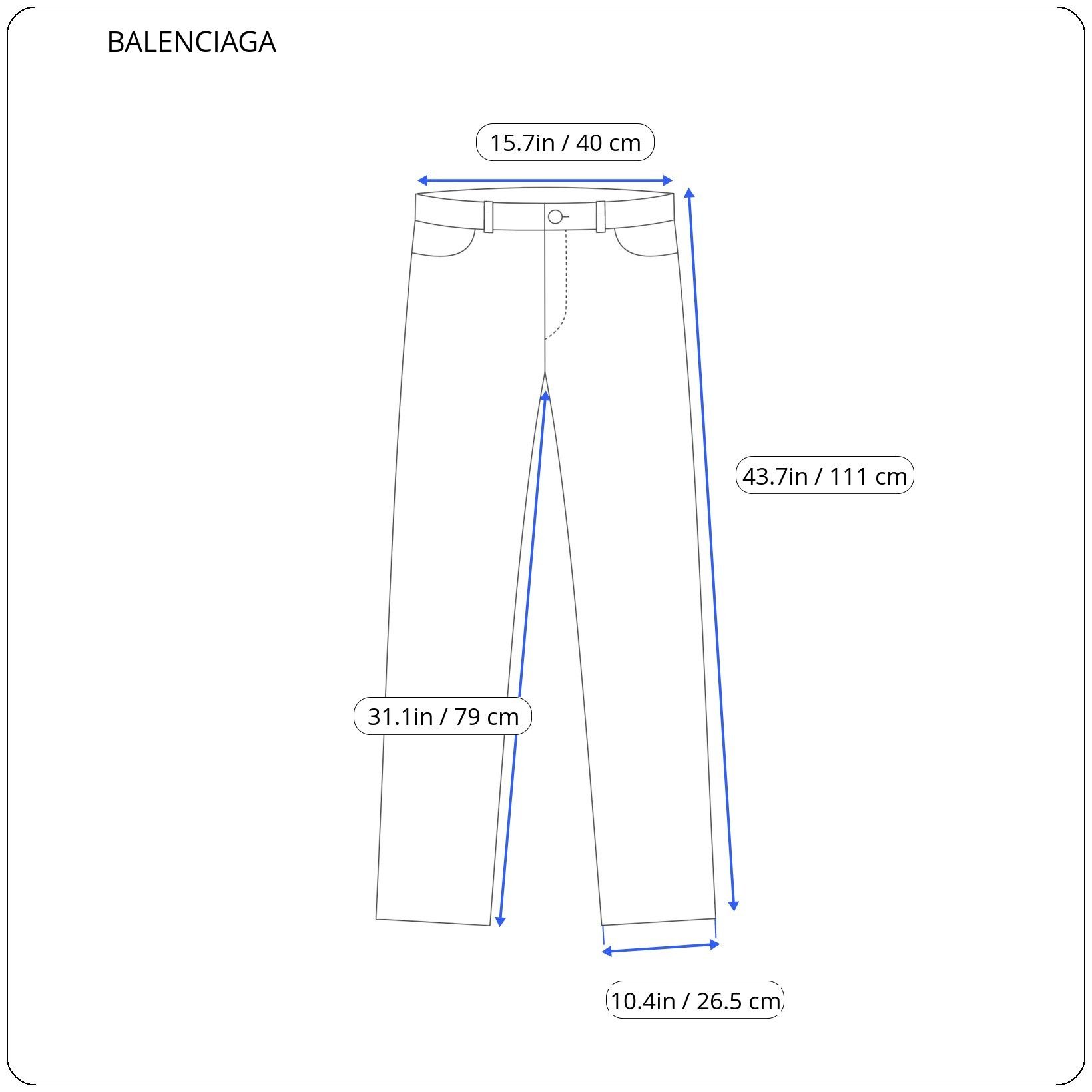Balenciaga ⚡️QUICK SALE⚡️2016 Balenciaga by Demna Pale Blue Pants Size 30" / US 8 / IT 44 - 6 Thumbnail