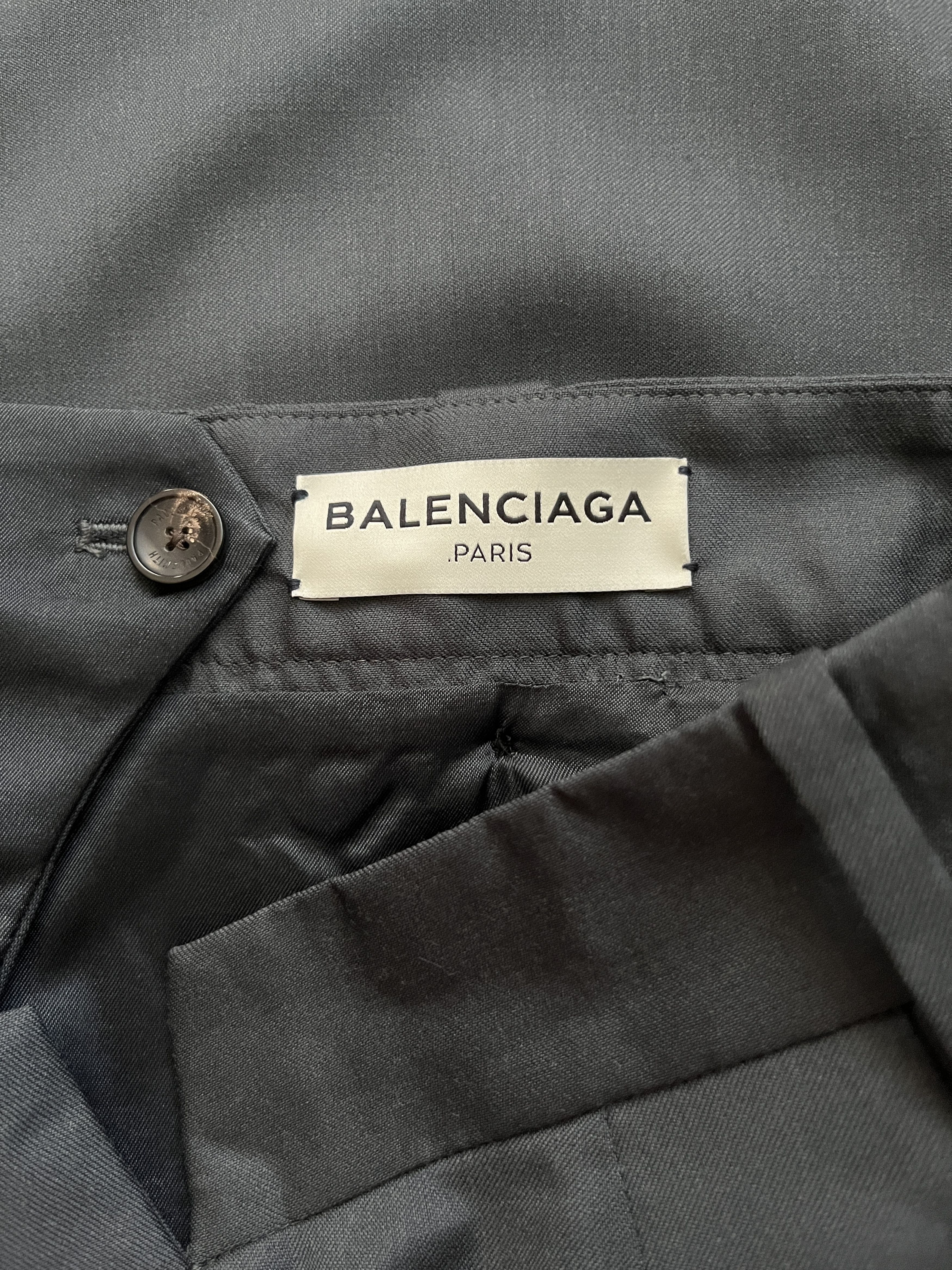 Balenciaga ⚡️QUICK SALE⚡️Sample Balenciaga by Demna Dark Grey Skirt Size 29" - 3 Thumbnail