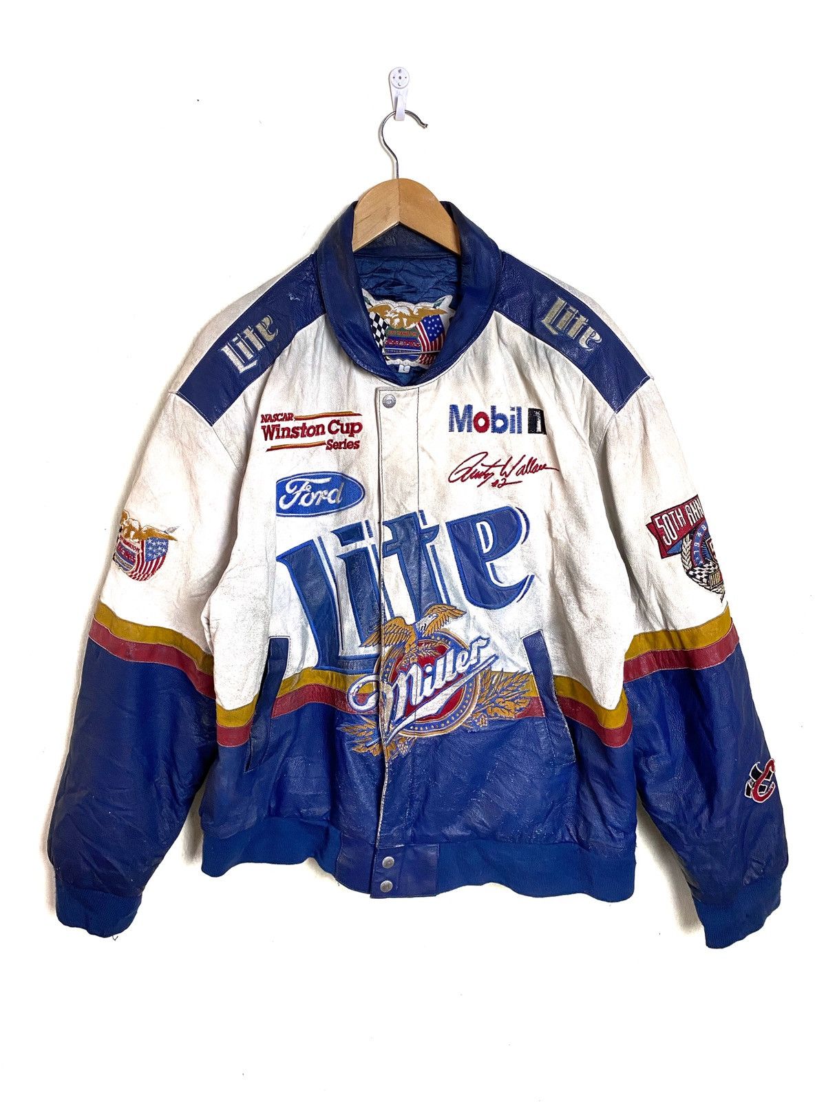 Jeff Hamilton Vintage Jeff Hamilton 50th Anniversary Nascar Leather ...