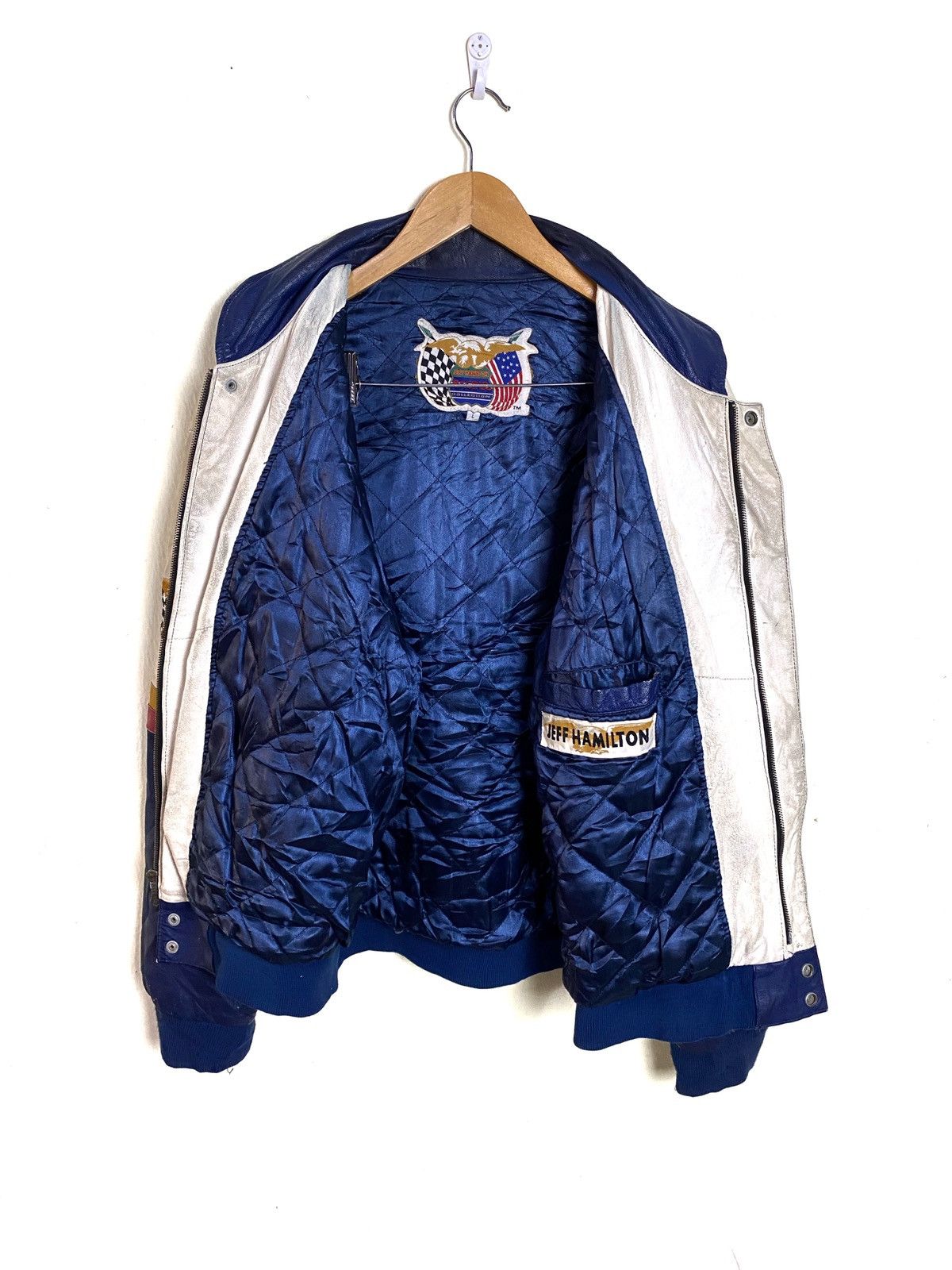 Jeff Hamilton × NASCAR Vintage Jeff Hamilton 50th Anniversary Nascar Leather Jacket Size US L / EU 52-54 / 3 - 10 Thumbnail