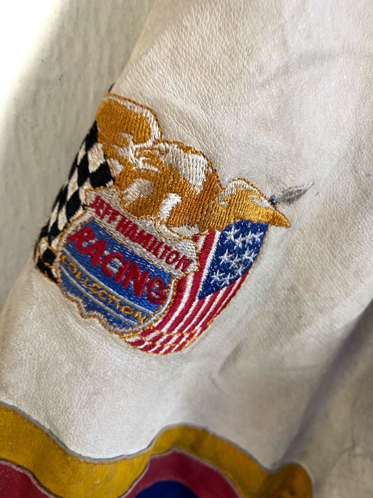 Jeff Hamilton × NASCAR Vintage Jeff Hamilton 50th Anniversary Nascar Leather Jacket Size US L / EU 52-54 / 3 - 6 Thumbnail
