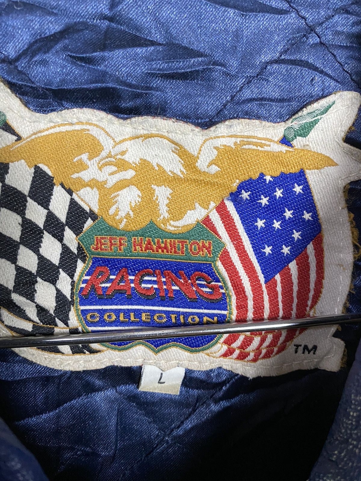 Jeff Hamilton × NASCAR Vintage Jeff Hamilton 50th Anniversary Nascar Leather Jacket Size US L / EU 52-54 / 3 - 11 Thumbnail