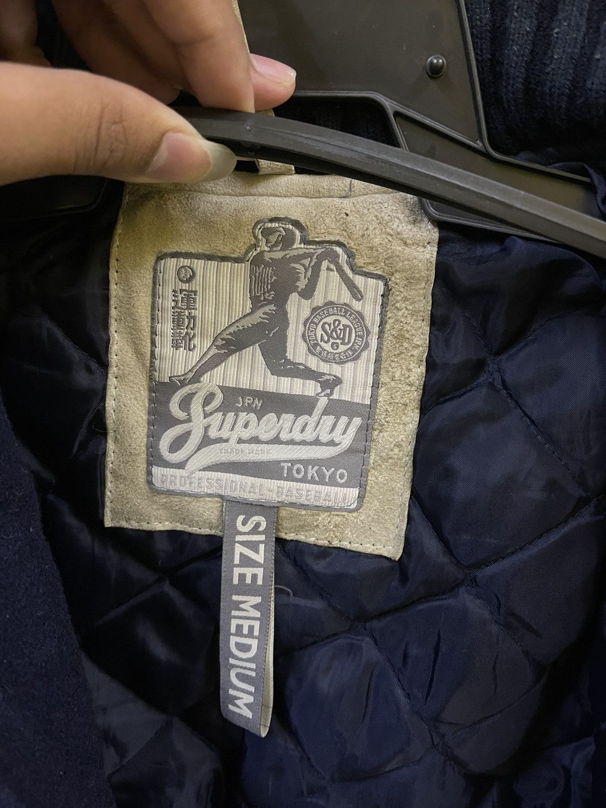 Superdry × Vintage Vintage Superdry Tokyo Baseball Team Varsity Jacket Size US S / EU 44-46 / 1 - 14 Thumbnail