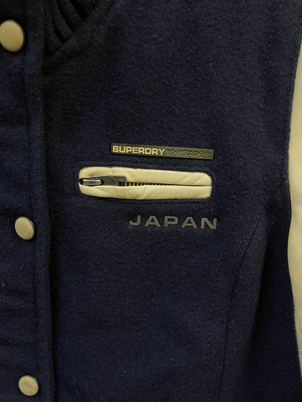 Superdry × Vintage Vintage Superdry Tokyo Baseball Team Varsity Jacket Size US S / EU 44-46 / 1 - 3 Thumbnail