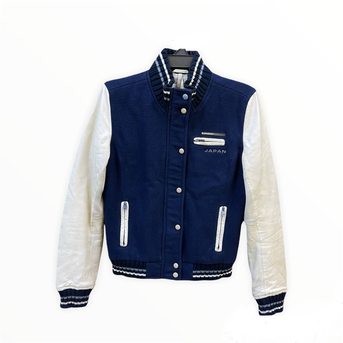 Superdry × Vintage Vintage Superdry Tokyo Baseball Team Varsity Jacket Size US S / EU 44-46 / 1 - 1 Thumbnail